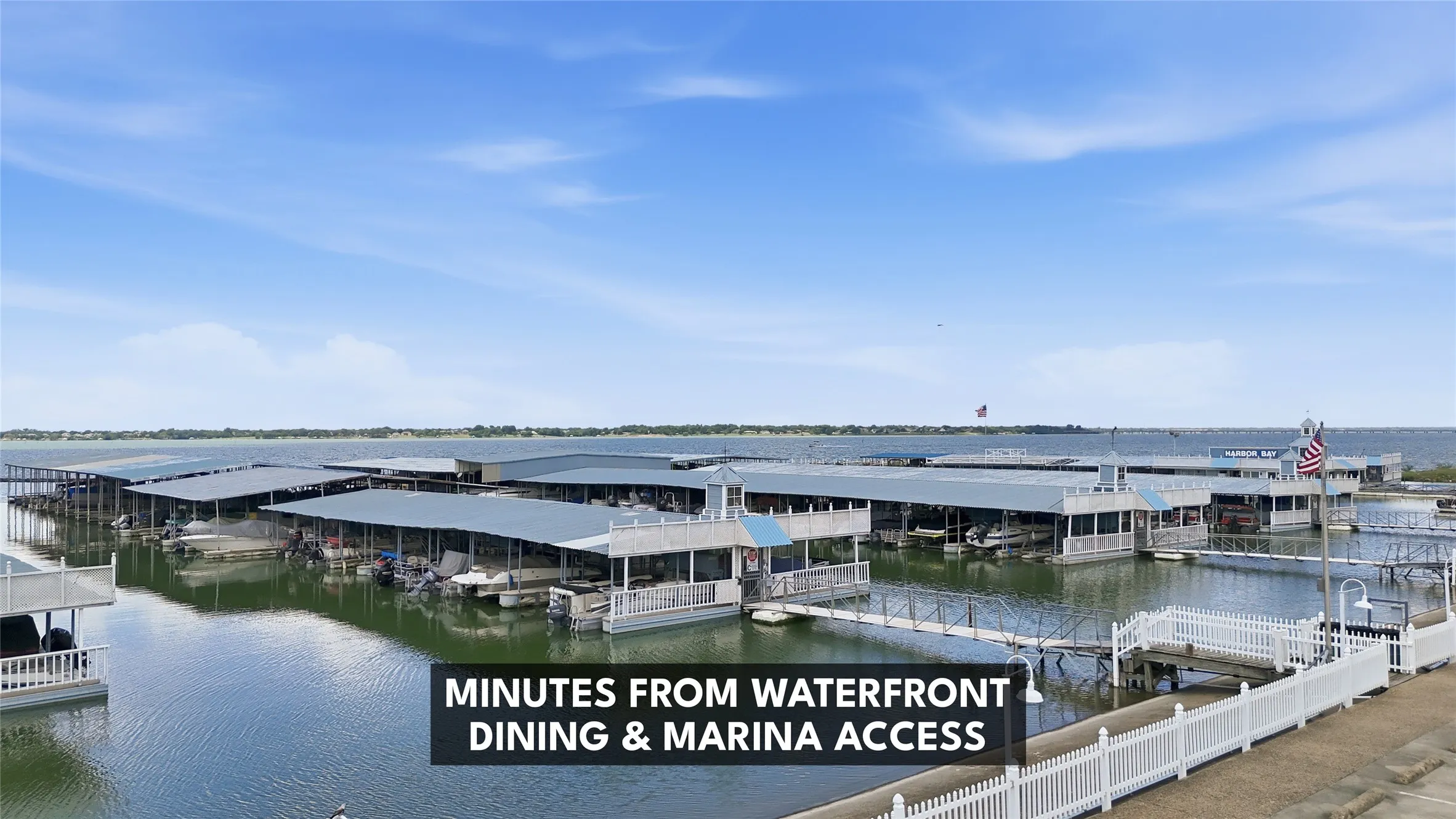 Lake Ray Hubbard Offers Endless Opportunities for Boating, Sailing, Fishing, Paddle Boarding, and Waterfront Entertainment.