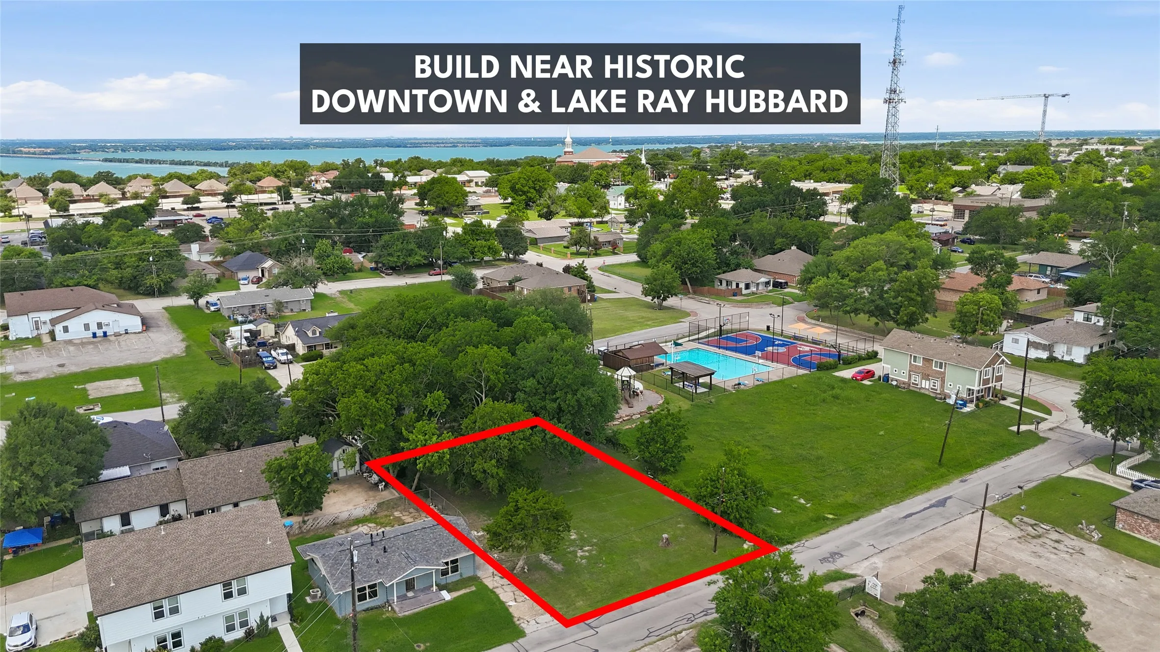 Rare Build Ready Lot Near Historic Downtown Rockwall and Lake Ray Hubbard.