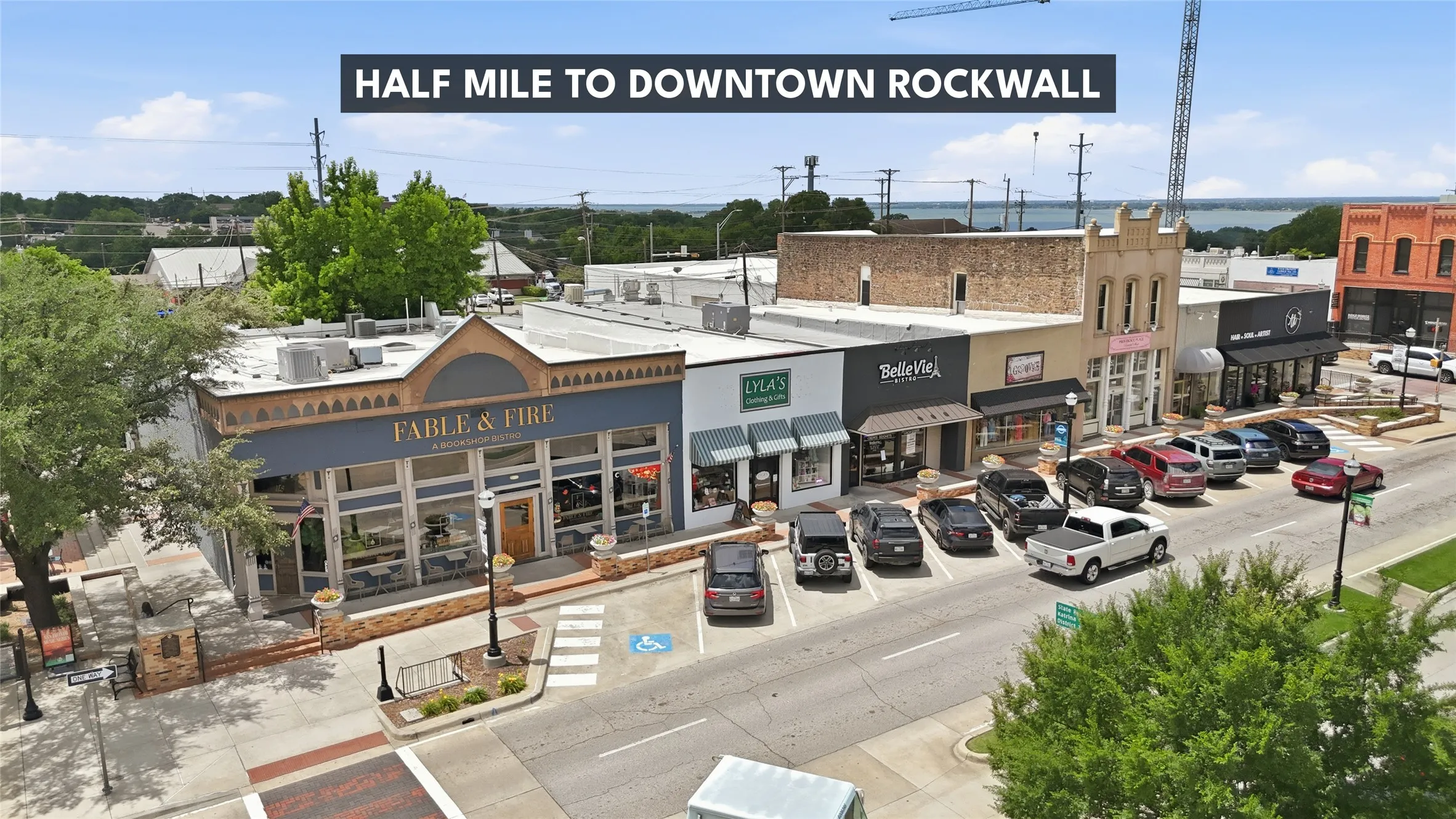 Exceptional Location Near Downtown Rockwall, the Farmers Market, and Lake Ray Hubbard.