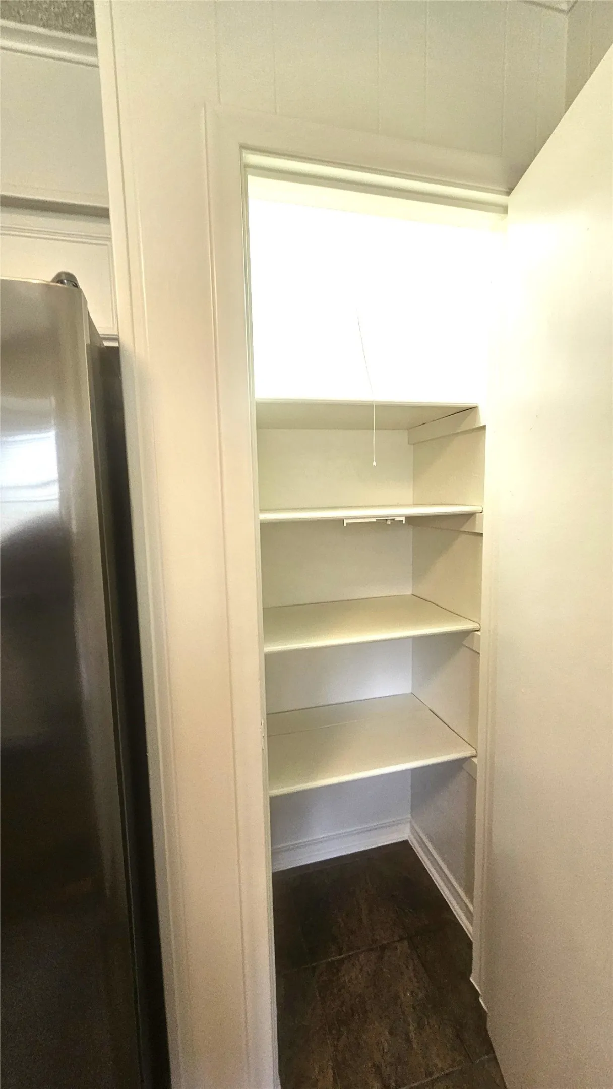 View of pantry storage area