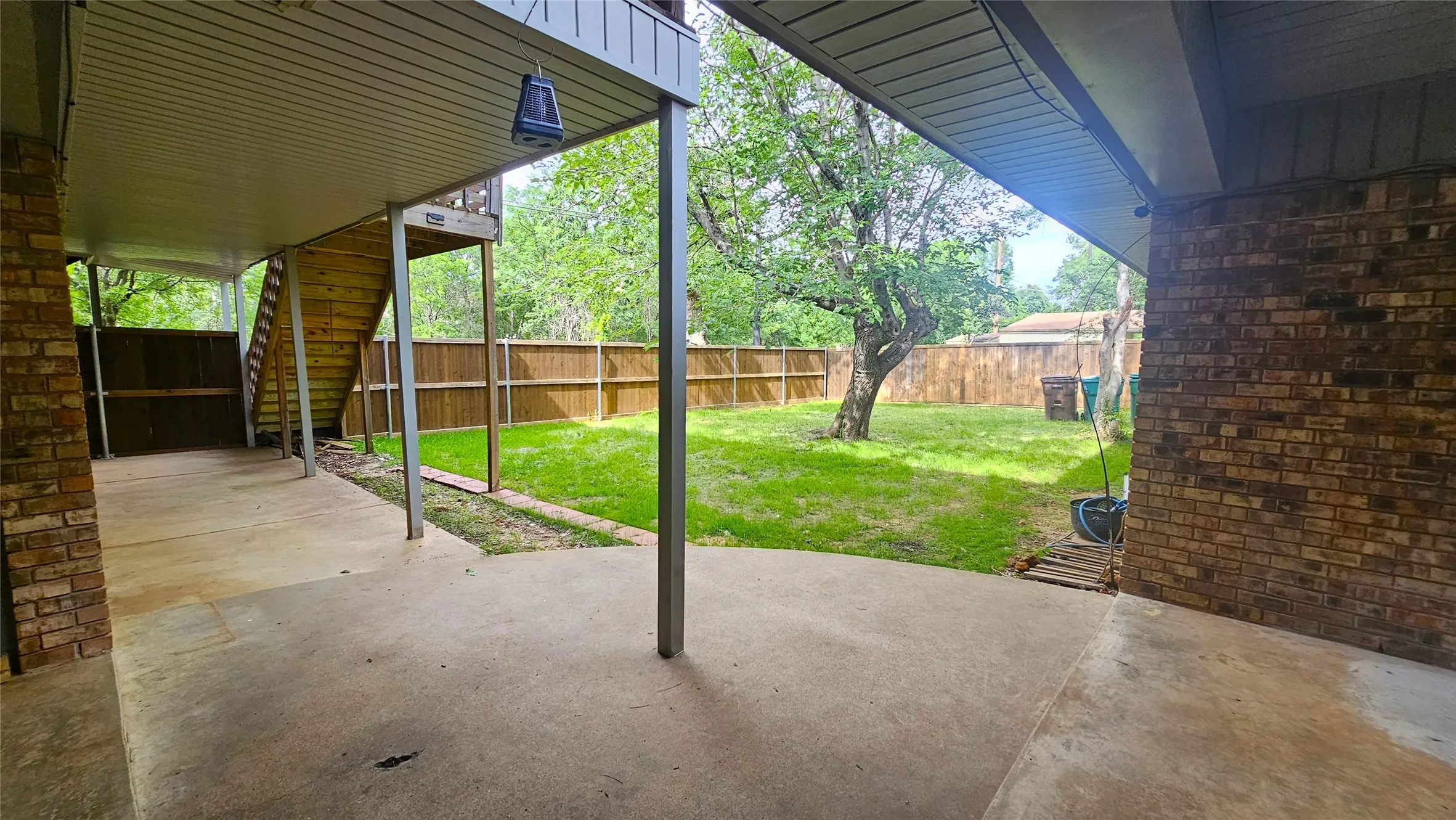 View of covered patio