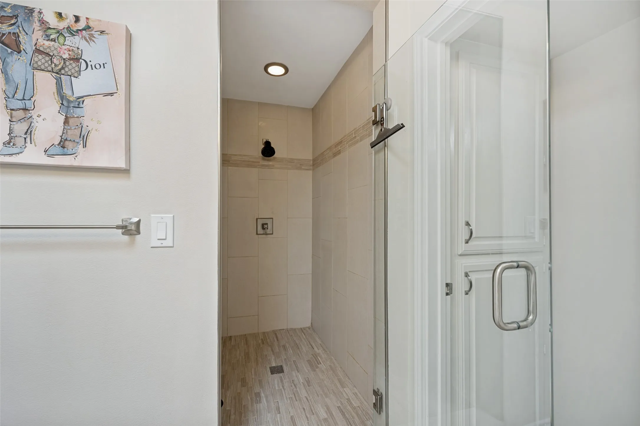 Walk in shower in primary bath