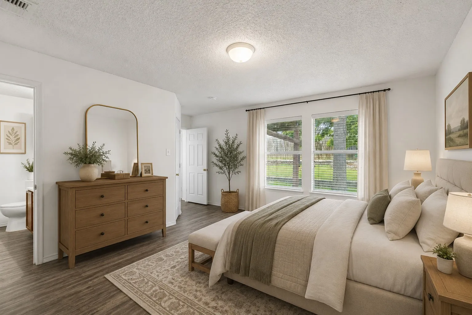 Primary Bedroom - virtually staged