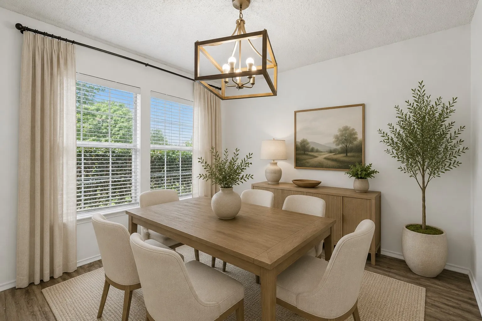 Dining - virtually staged