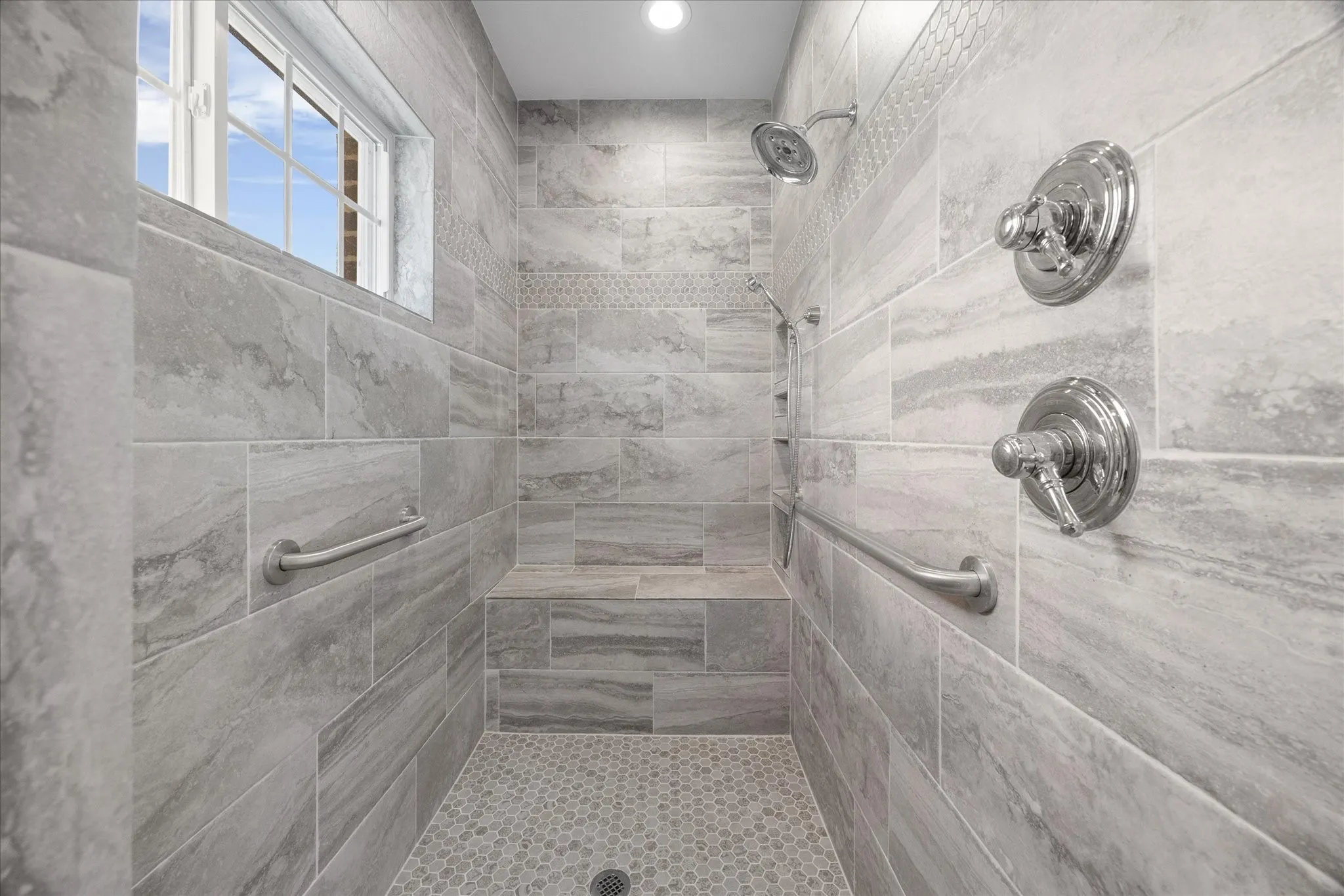 Spa style shower