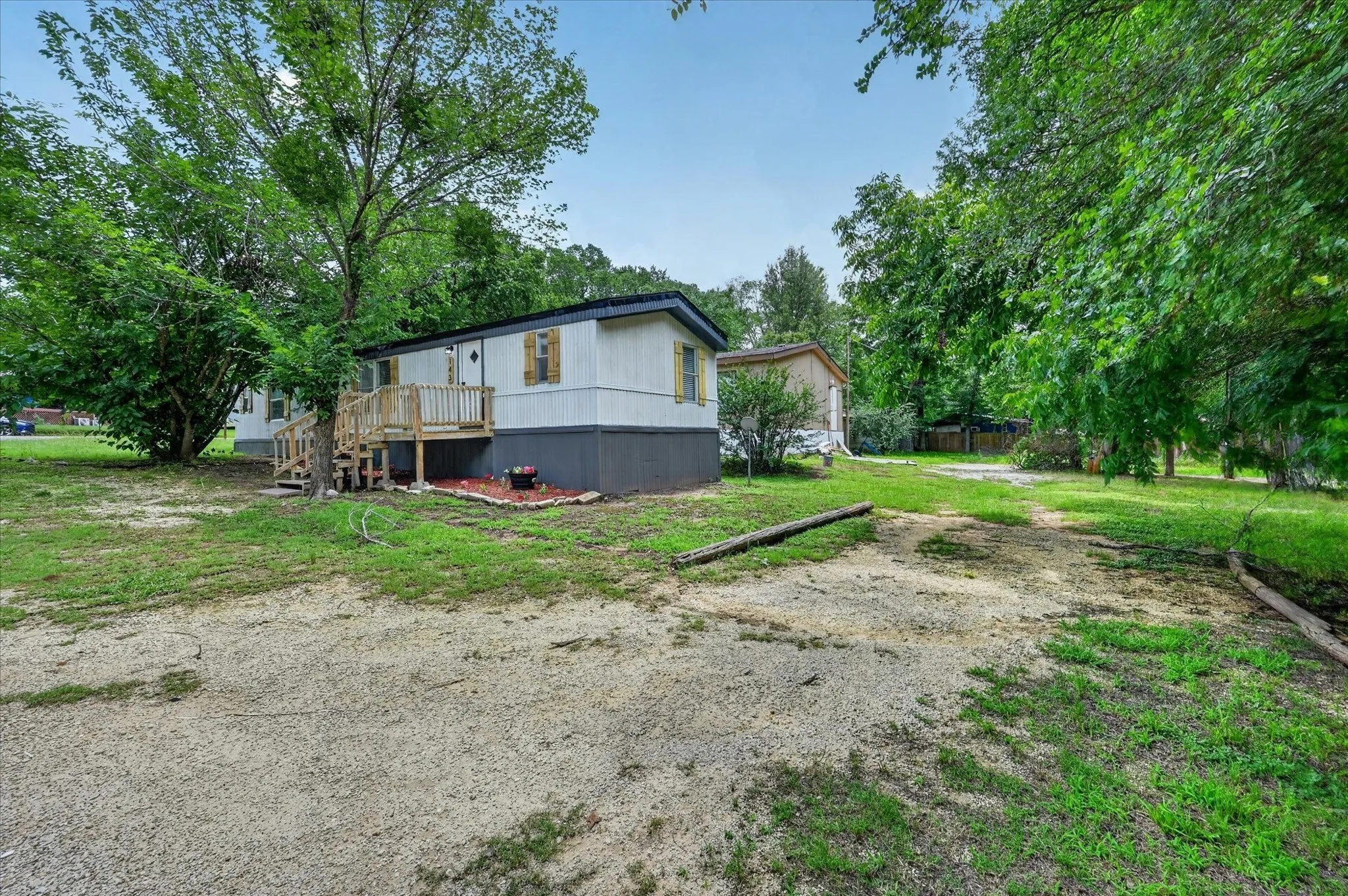 Manufactured home sits on Lots 141 & 142