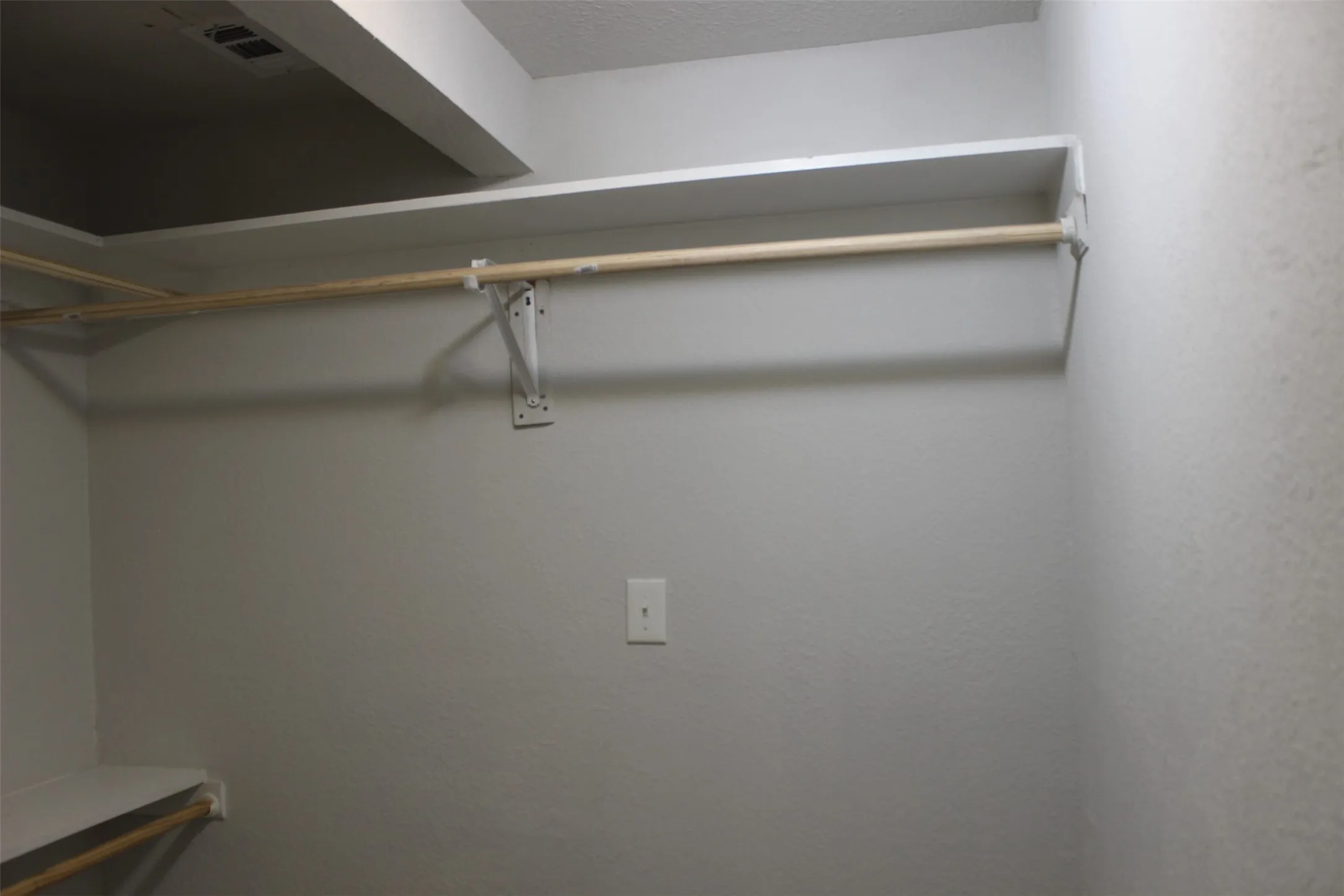Walk in primary closet