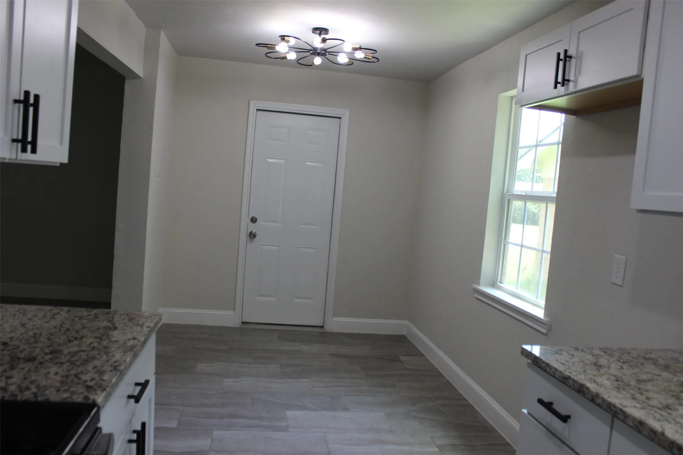 View of the dining room from the kitchen
