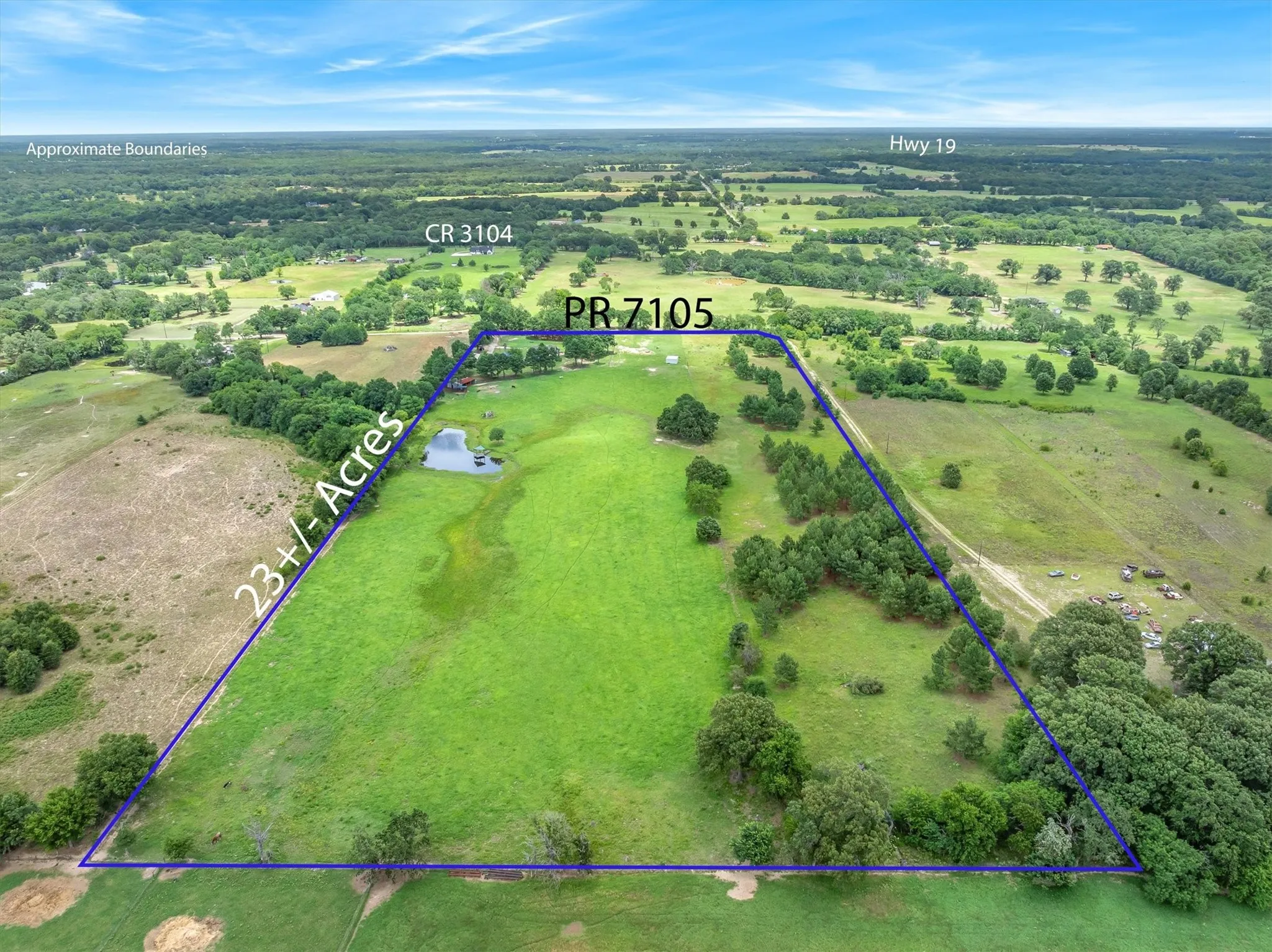 Outline of all land available