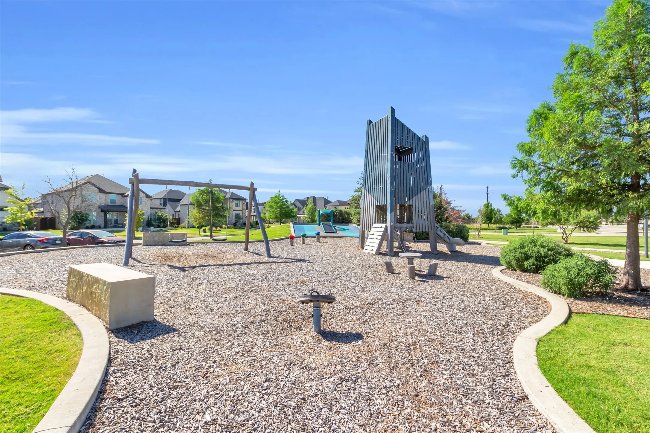 View of jungle gym
