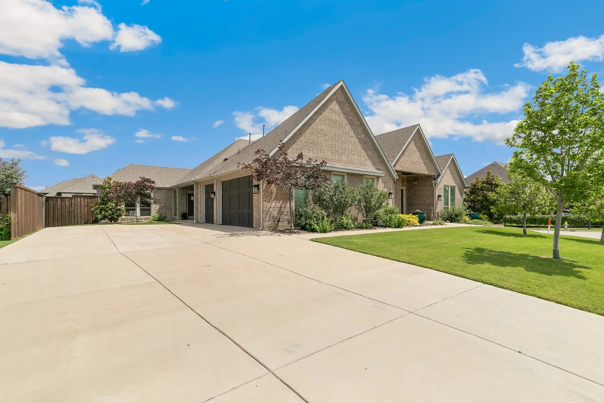 Double wide driveway
