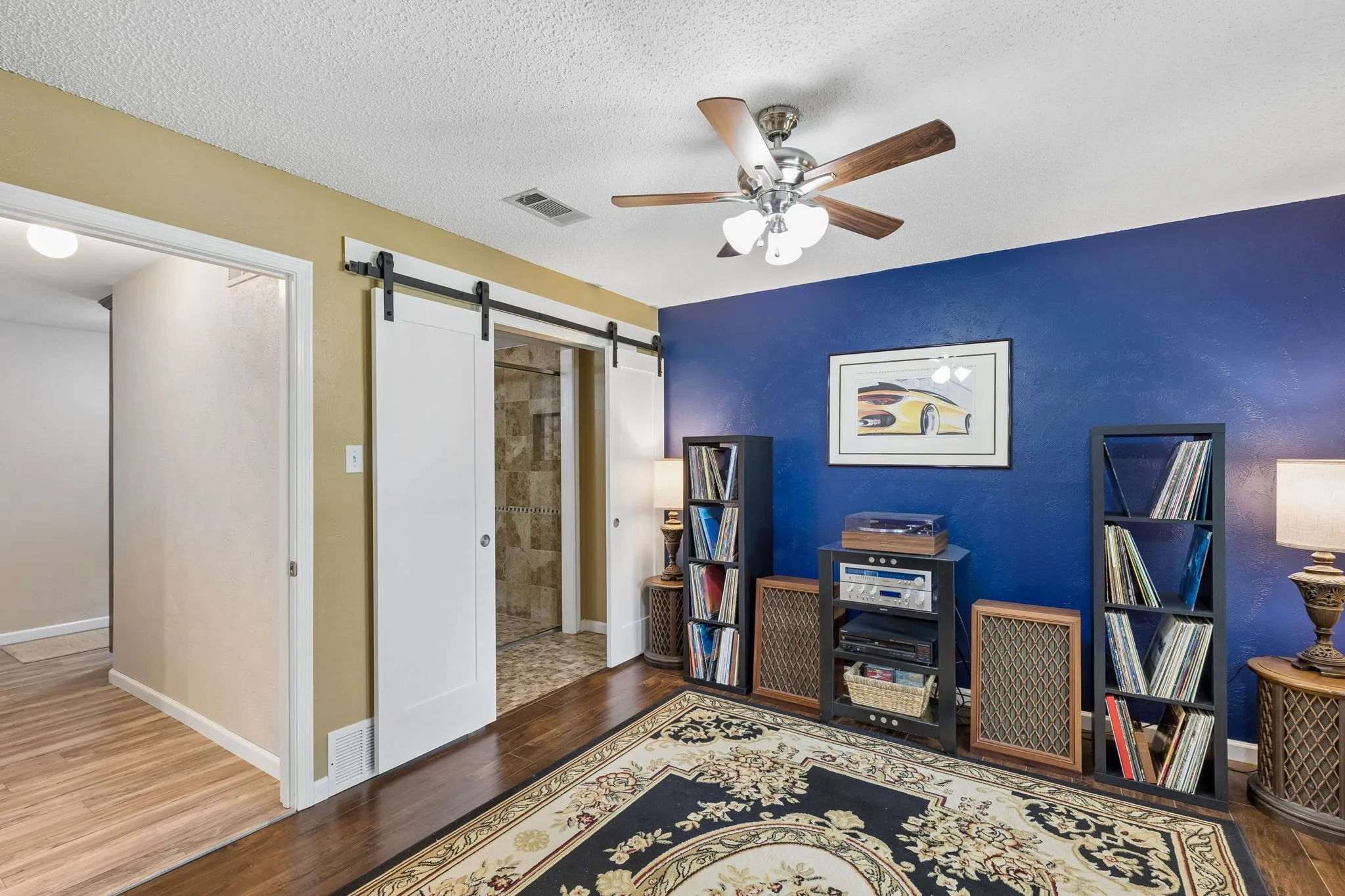 Bonus room perfect for returning college kids or care for elderly parents plus has an attached full bathroom with room for a closet.
