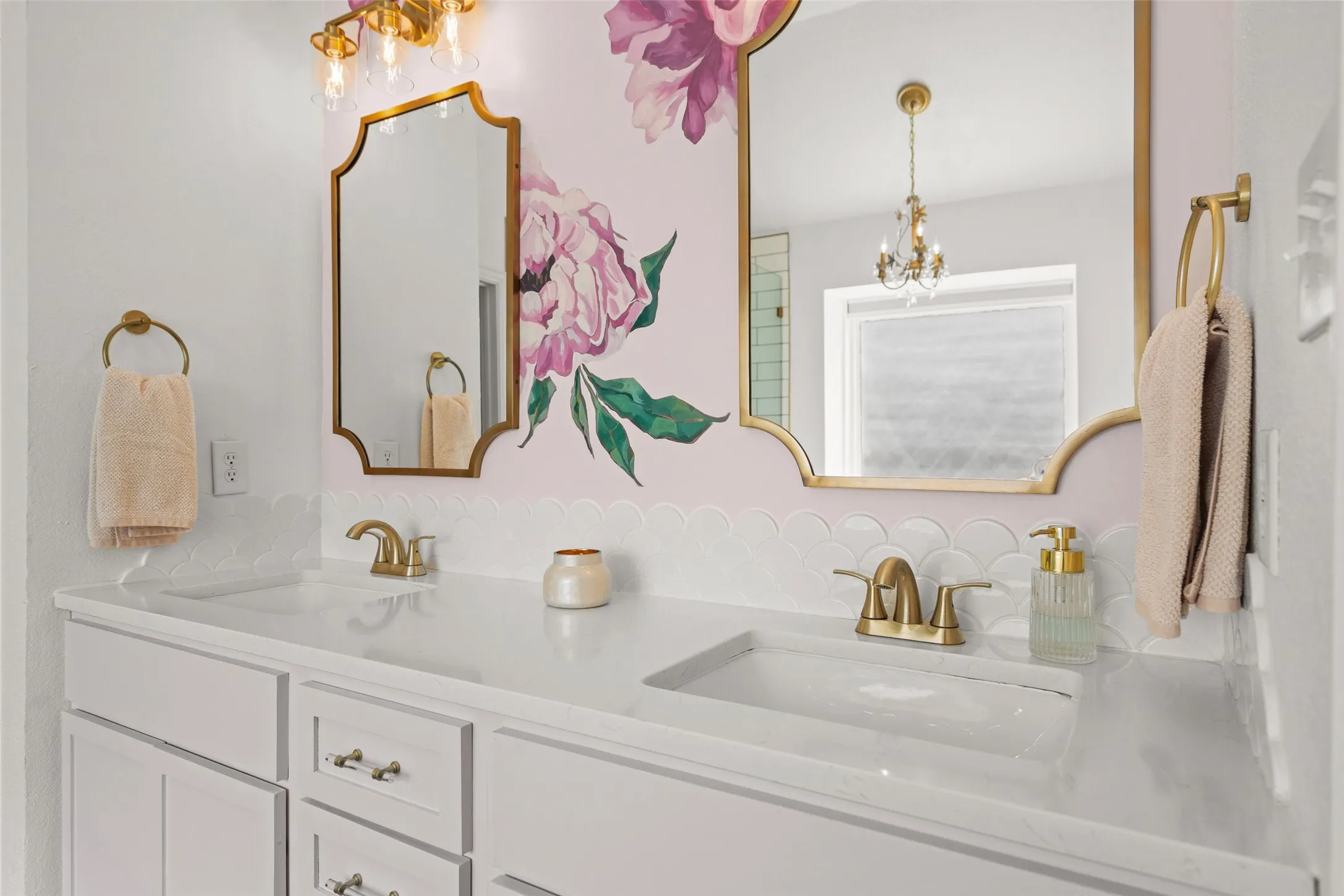 Painted mural wall