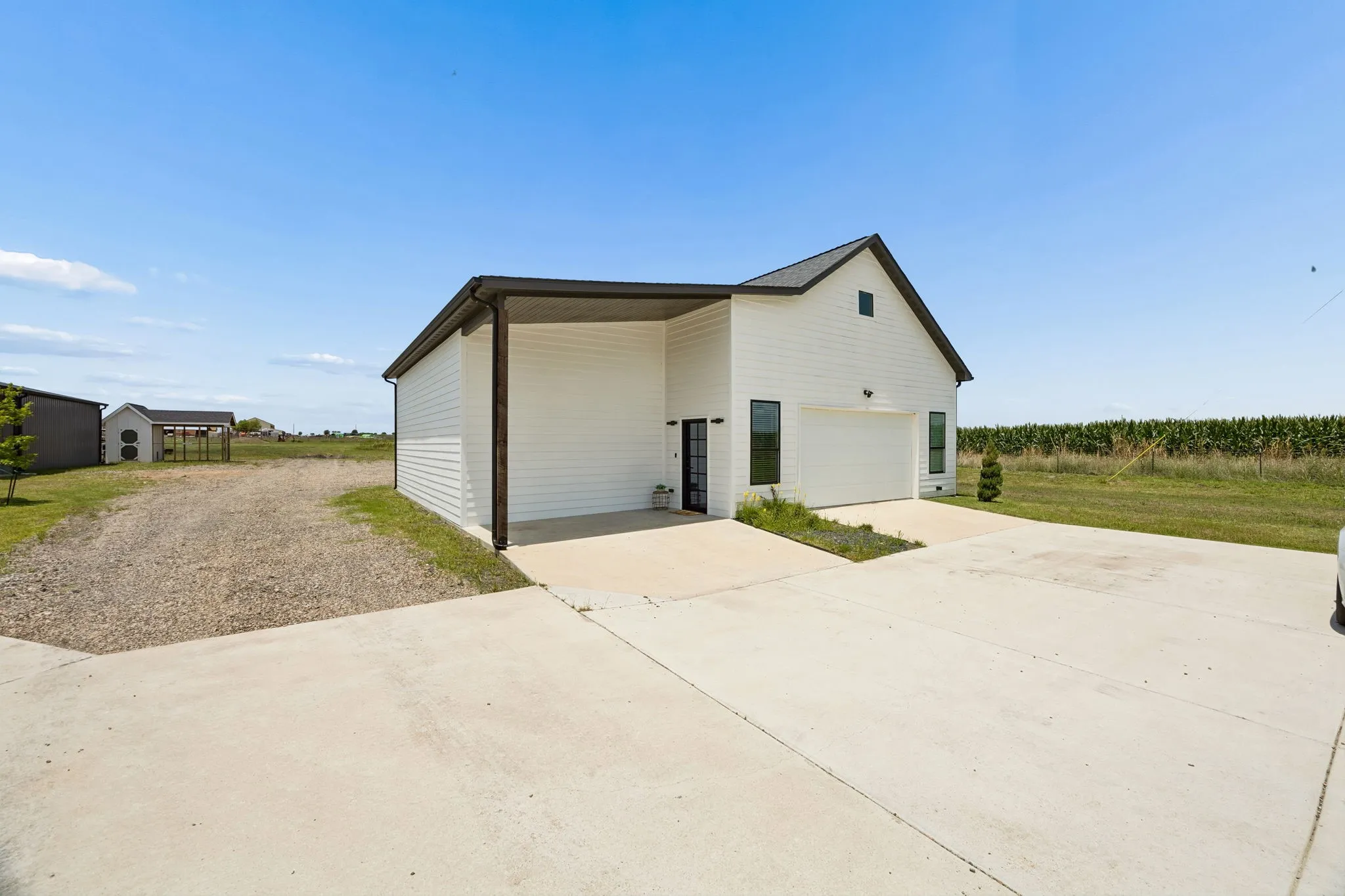 Guest house could be converted to additional garage.