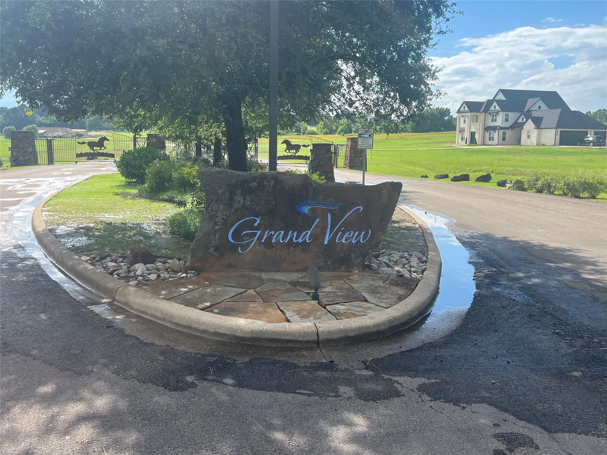 Front gate view