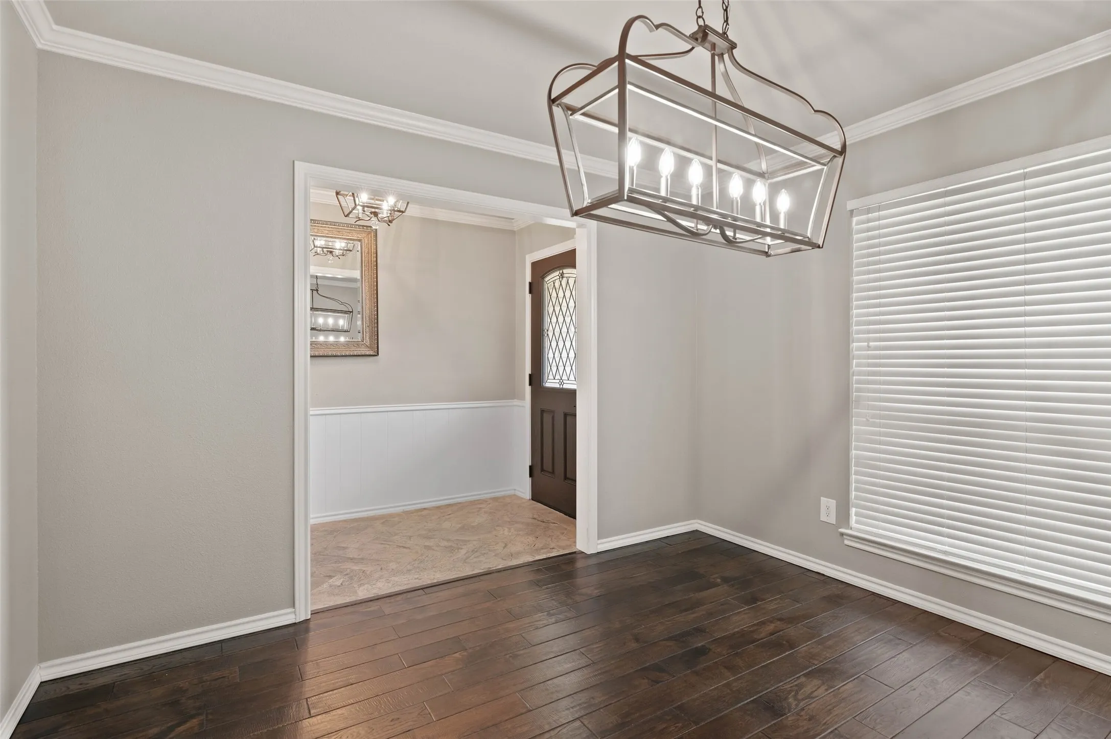 Dining room just off the entry