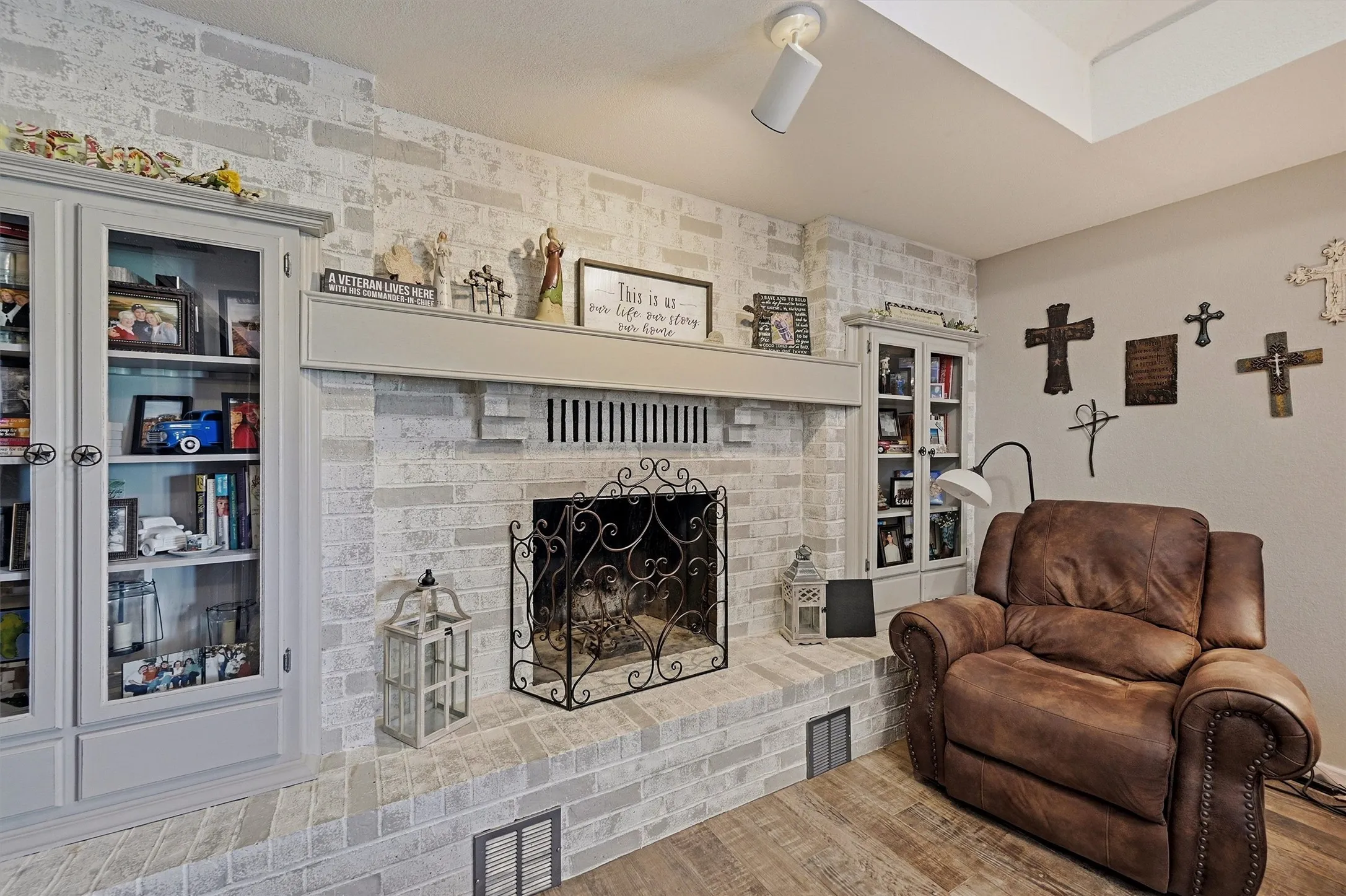 Living Room with Fireplace