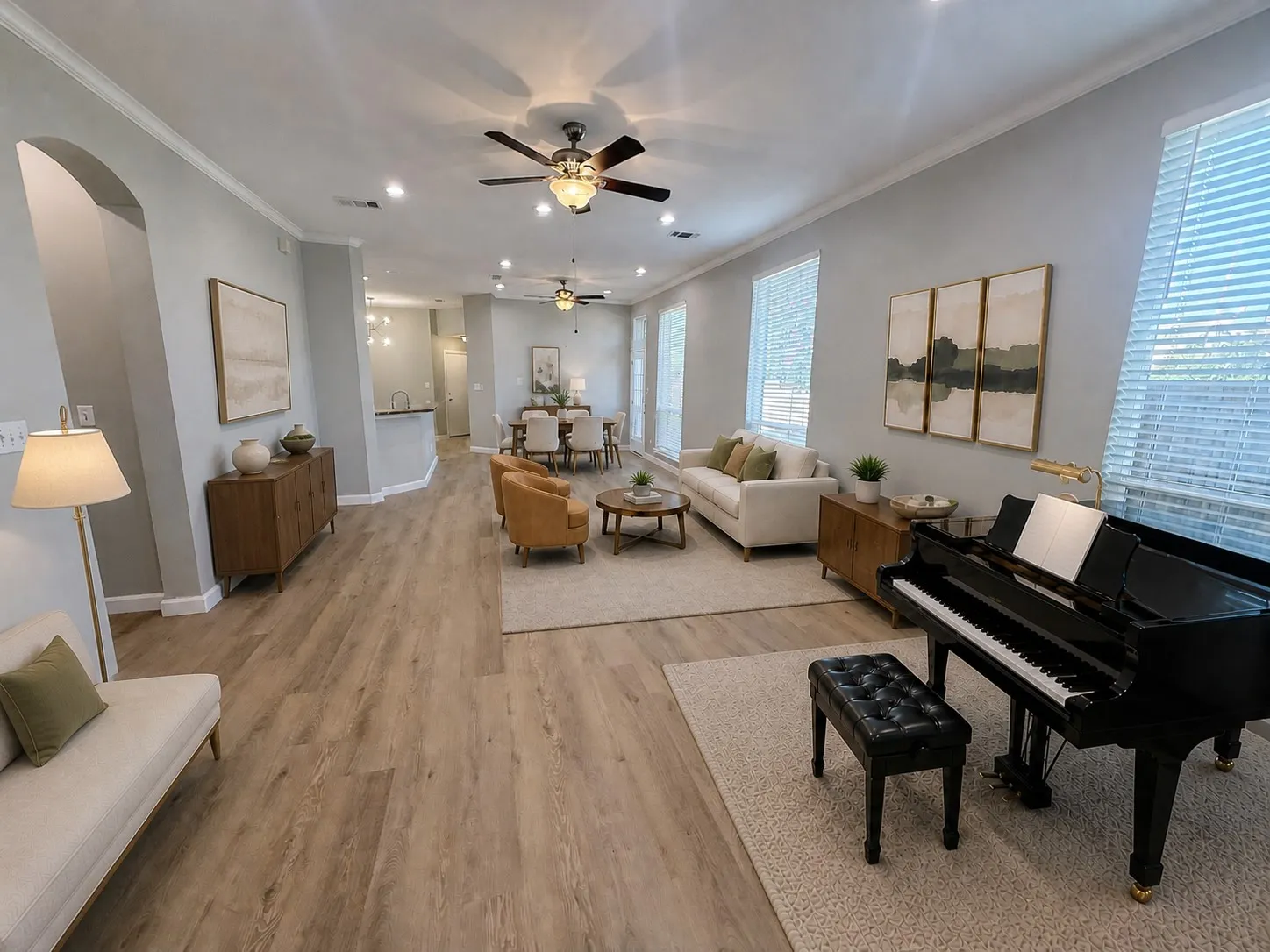 AI-generated virtual staging for demonstration purposes only.