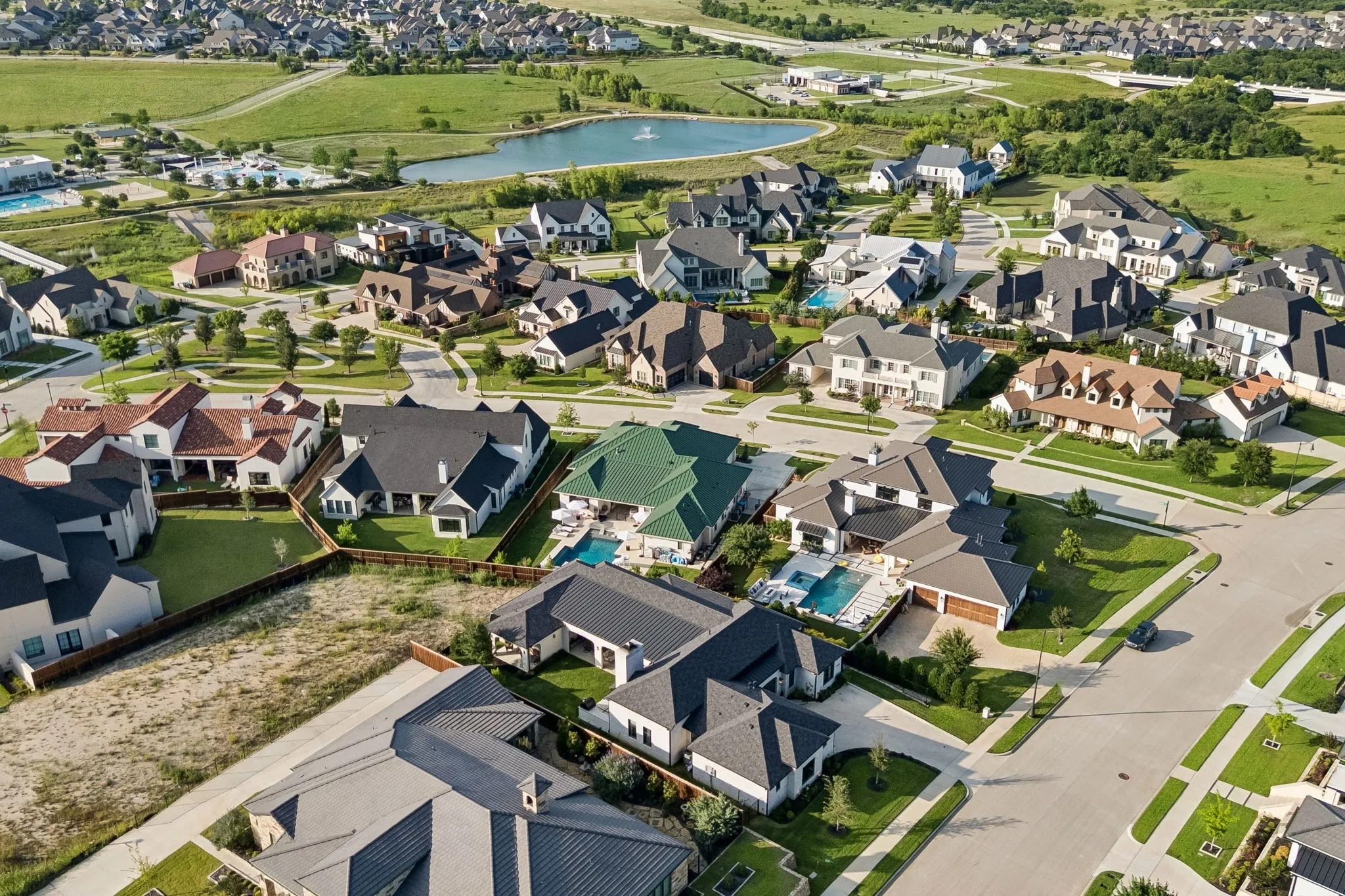 Cline Park is Walsh's custom home enclave with access to Walsh amenities