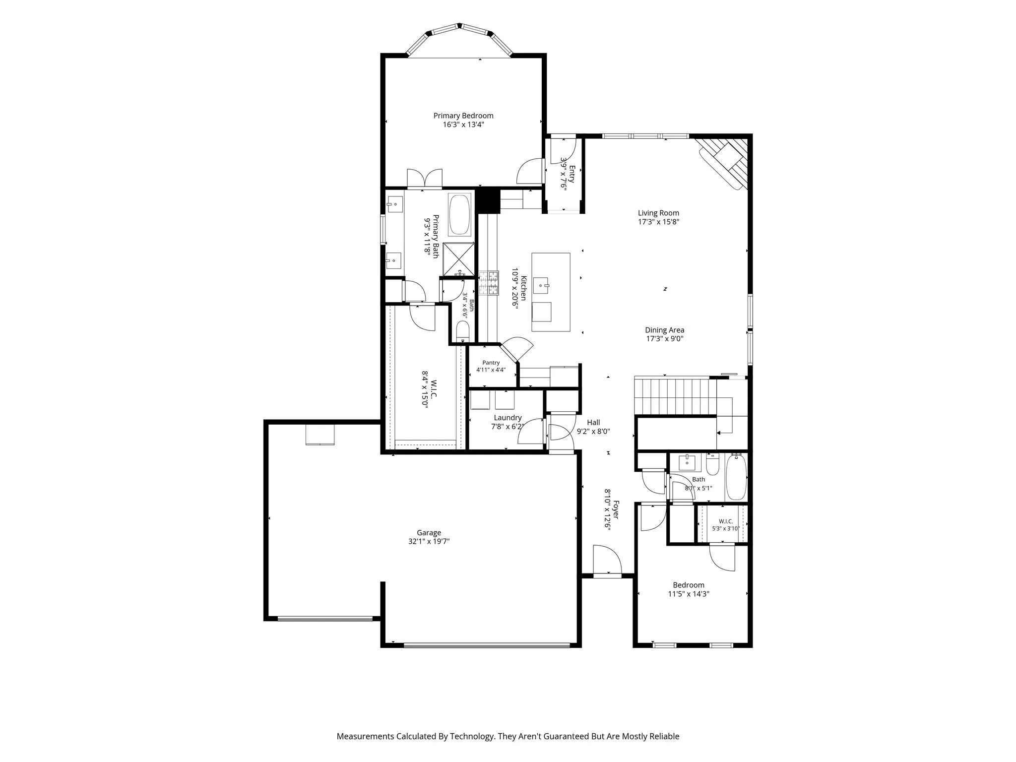 Downstairs floor plan