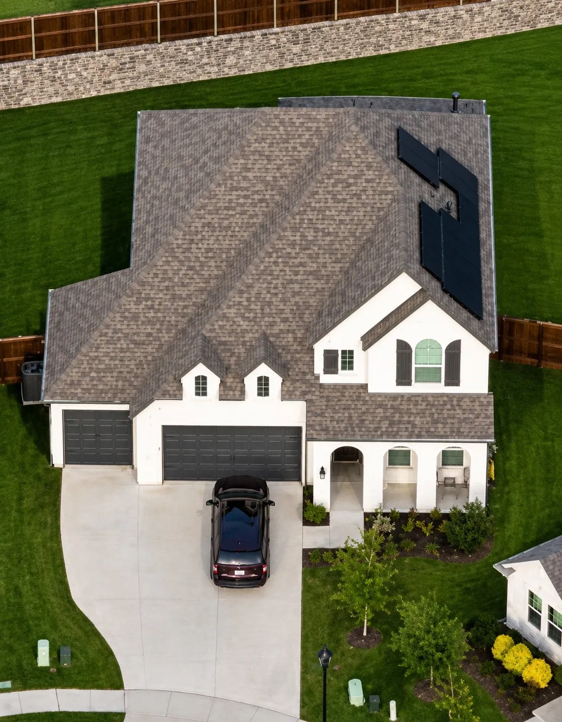 Aerial view of home