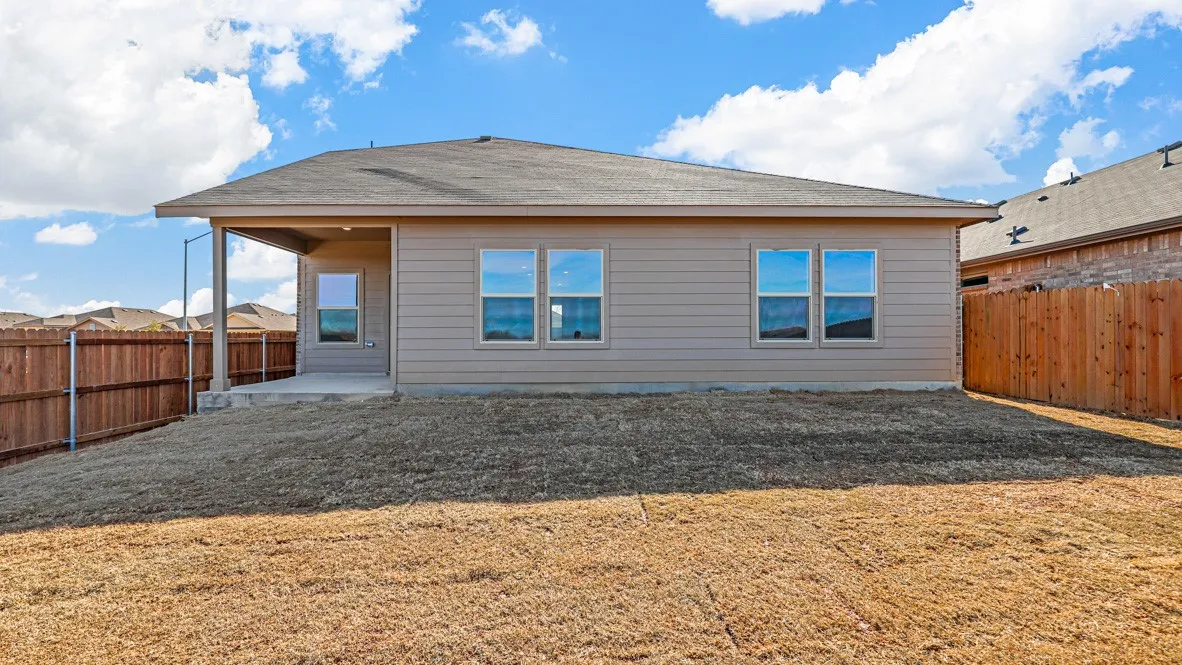 Rear Elevation - All Home and community information, including pricing, included features, terms, availability and amenities, are subject to change at any time without notice or obligation. All Drawings, pictures, photographs, video, square footages, floor plans, elevations, features, colors and sizes are approximate for illustration purposes only and will vary from the homes as built.