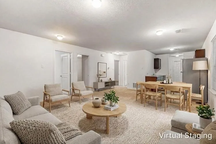 Staged living room