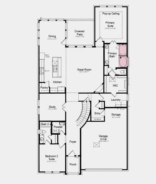 Additional Highlights Include: media room added upstairs, and a slide in tub with a separate shower in the primary bedroom.