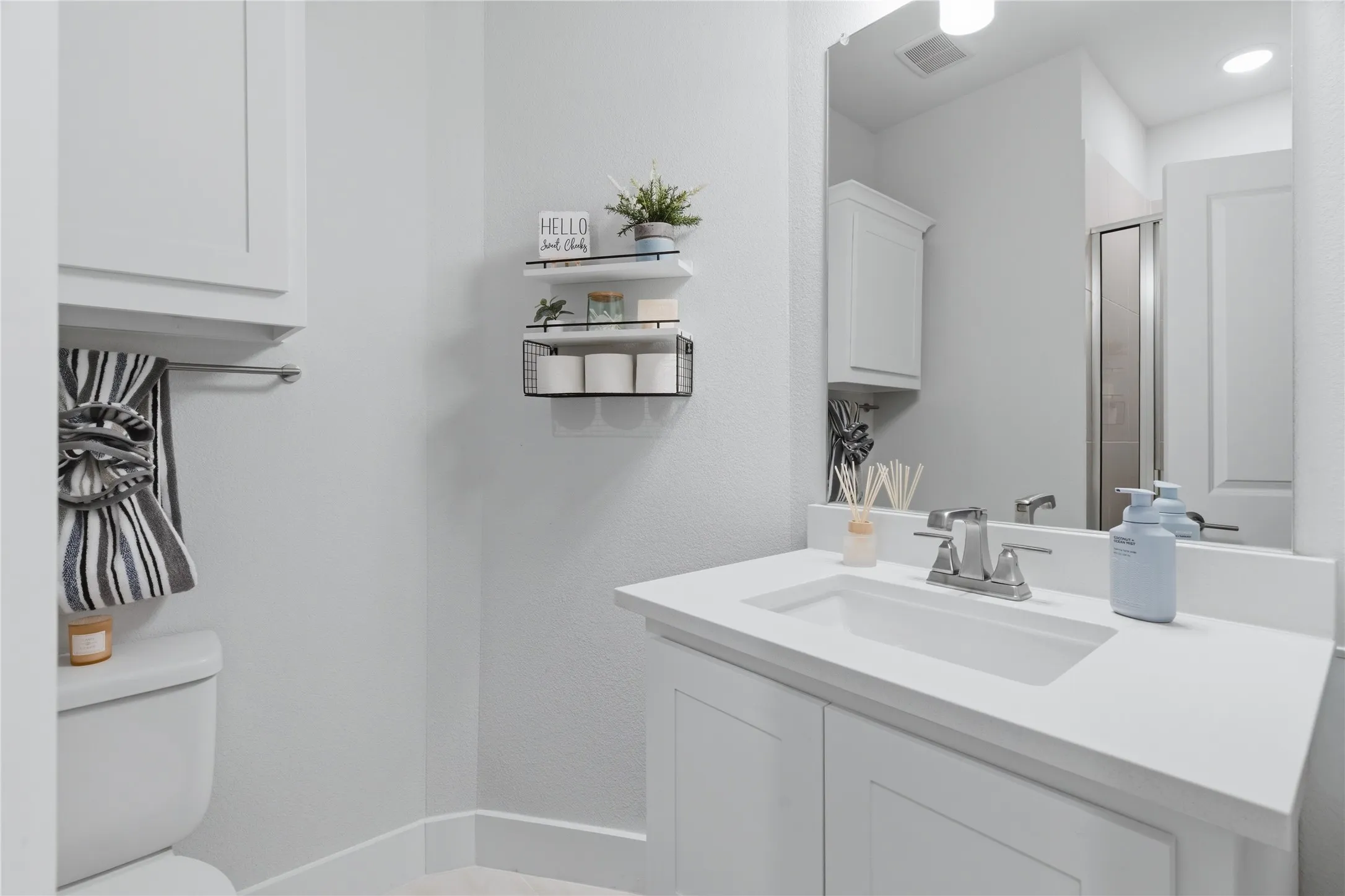 Downstairs Bathroom with shower