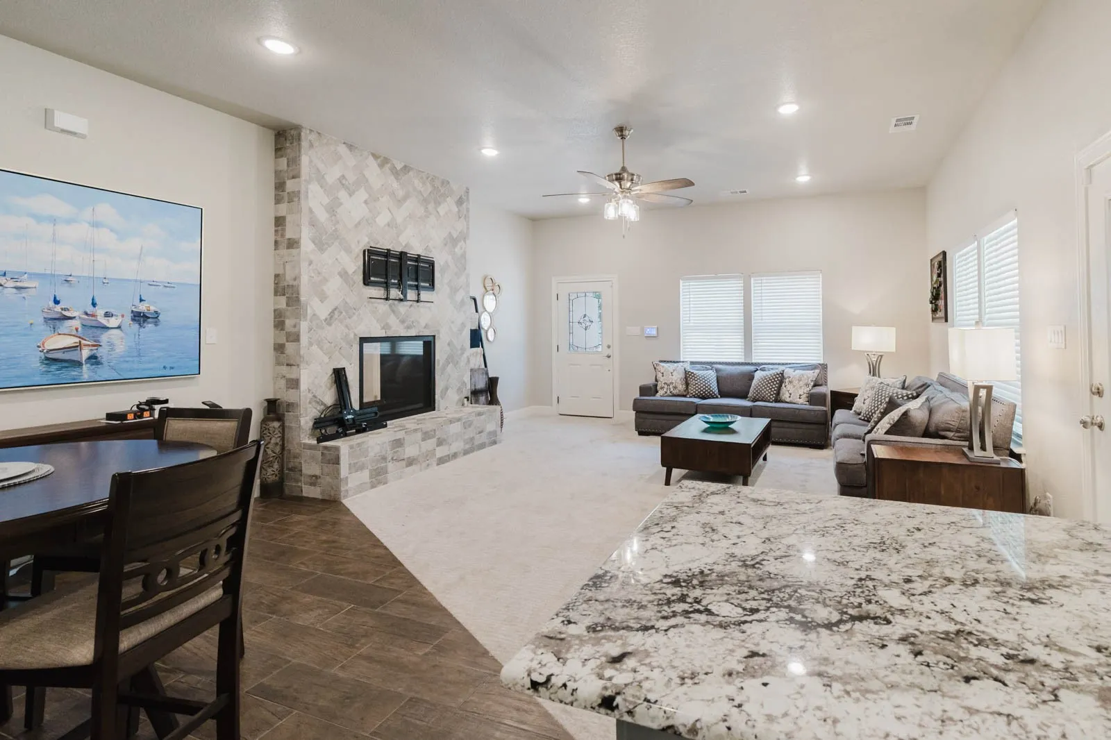Guest quarters living space.