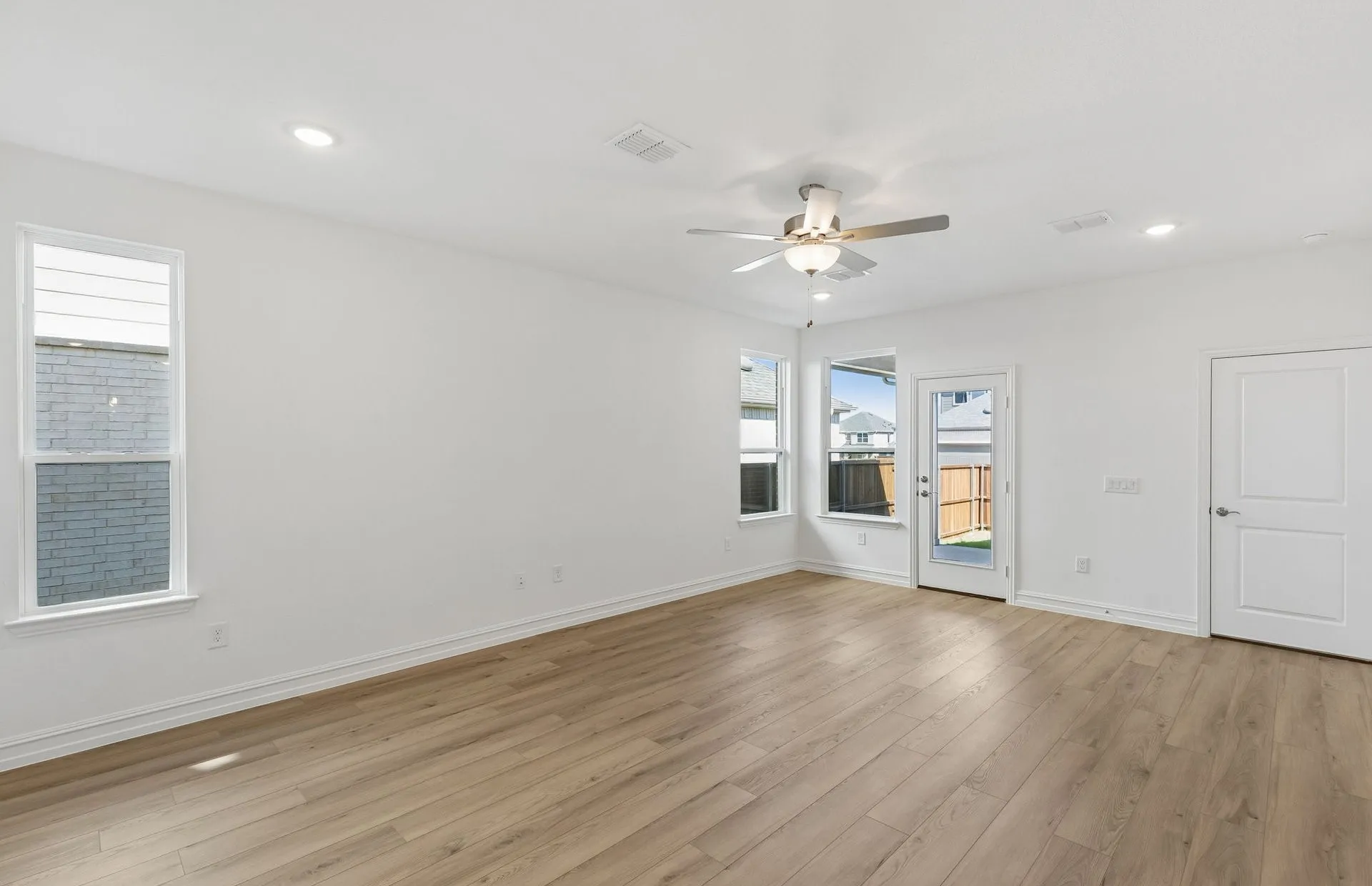 Open concept plan throughout home