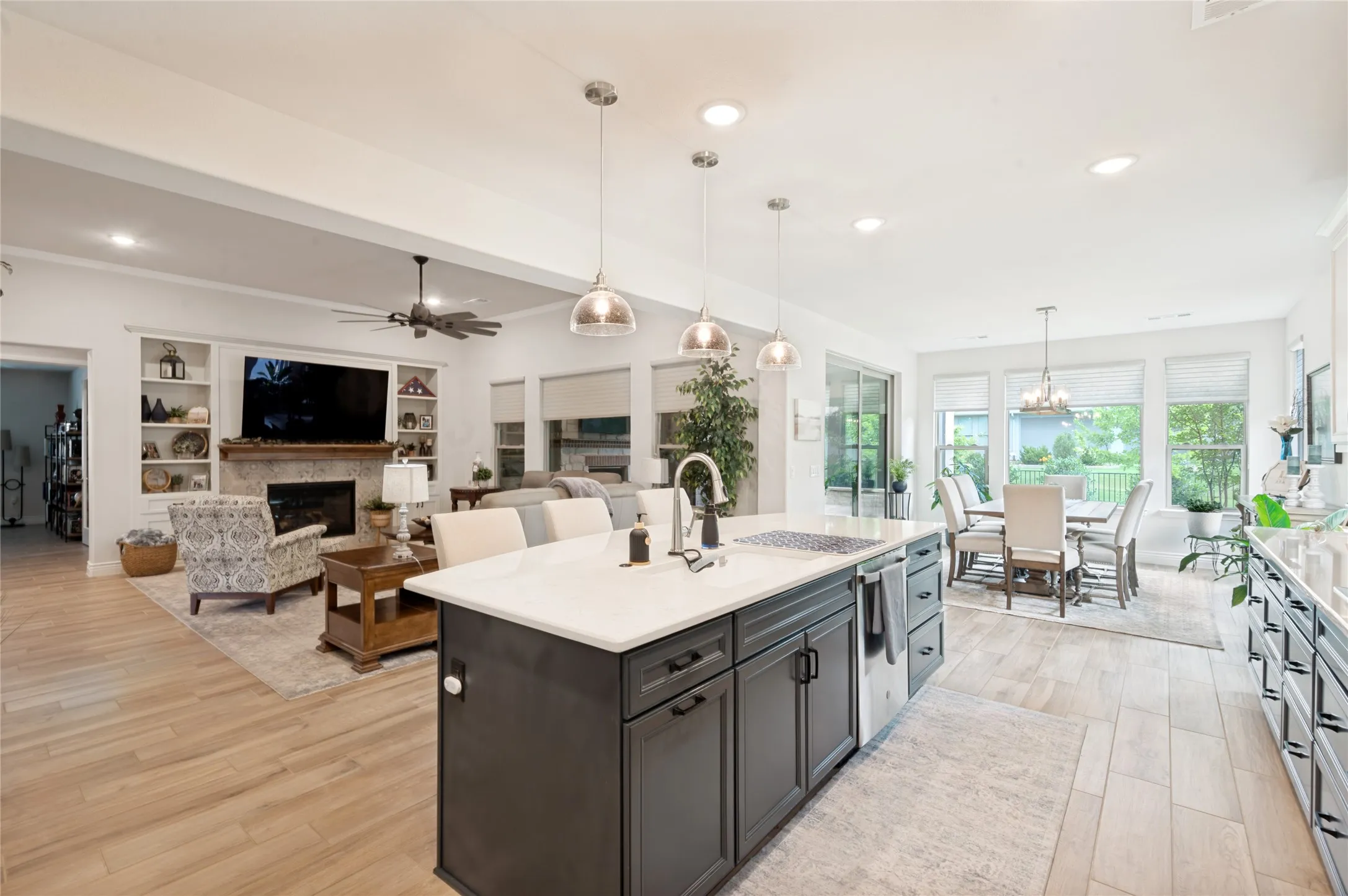Practical and Pretty! This kitchen is nicely upgraded.