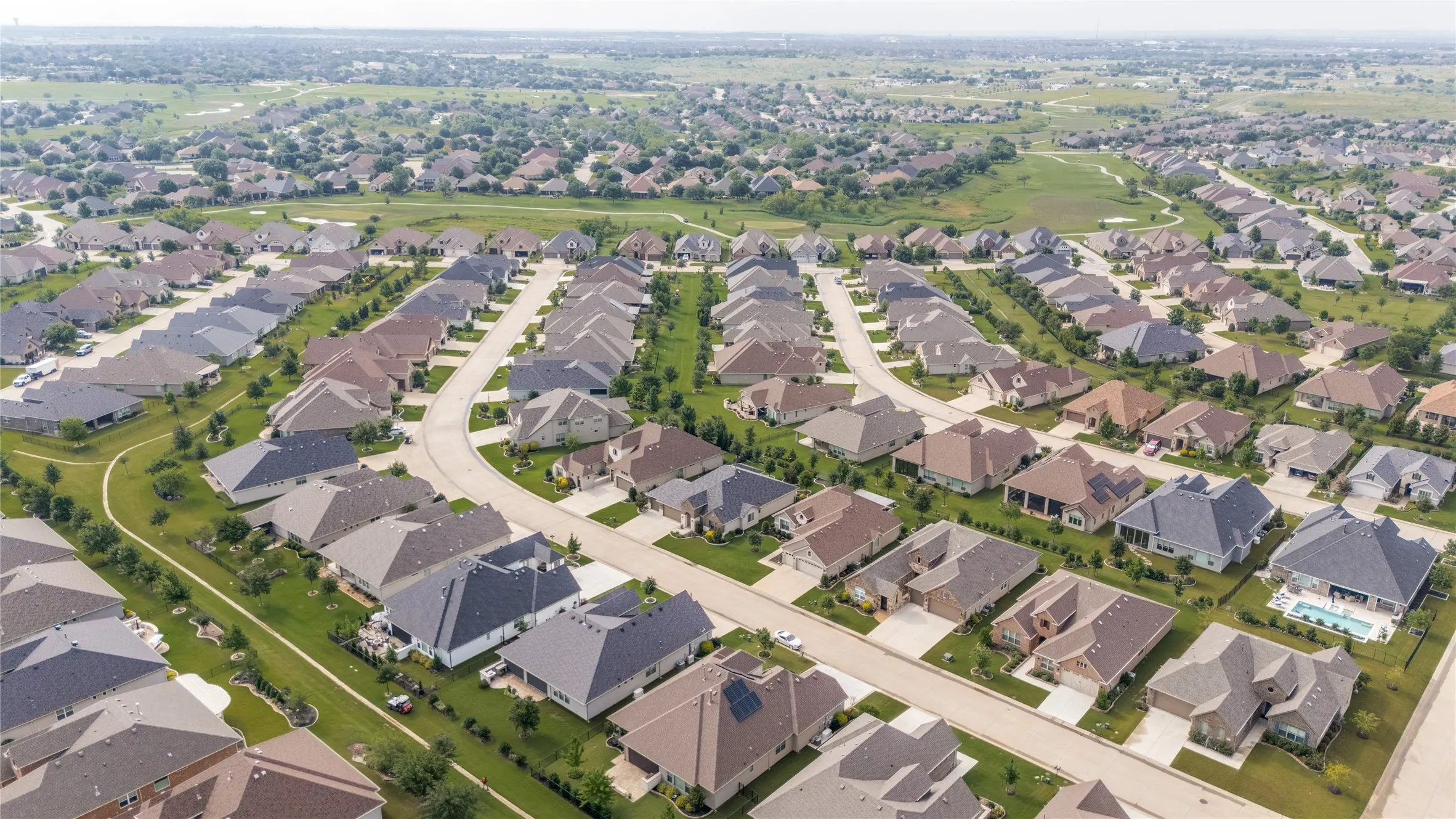 Lockhart is one of the wider streets in Robson Ranch!