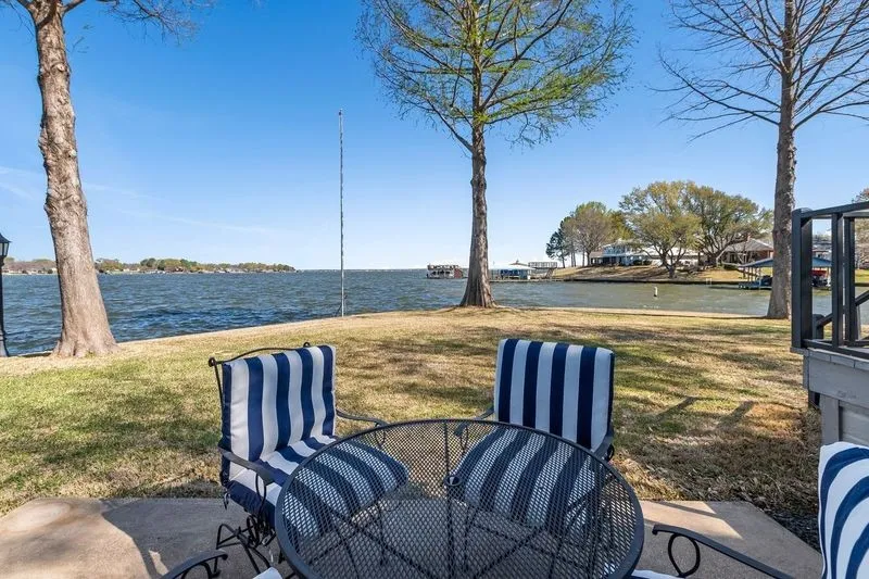 View of patio / terrace featuring a water view