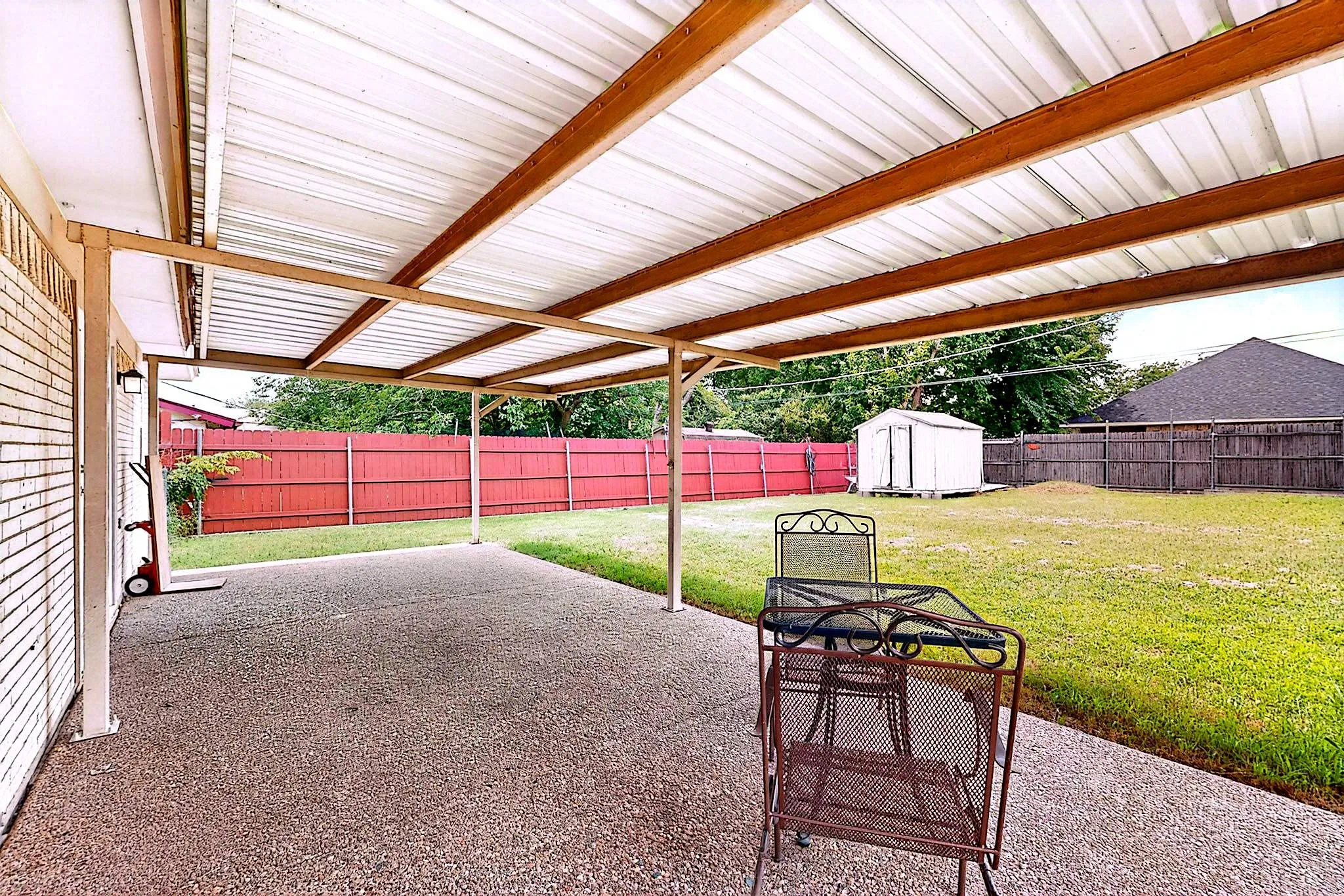 Covered patio