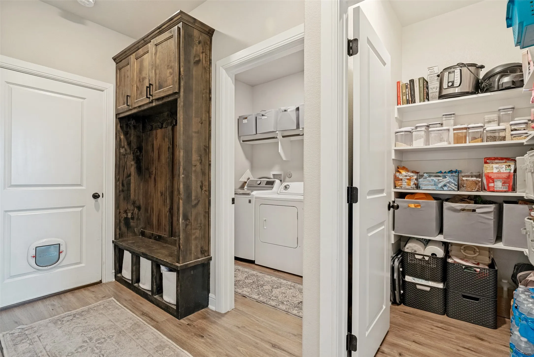 Garage entry/mudroom, separate laundry and walk in pantry