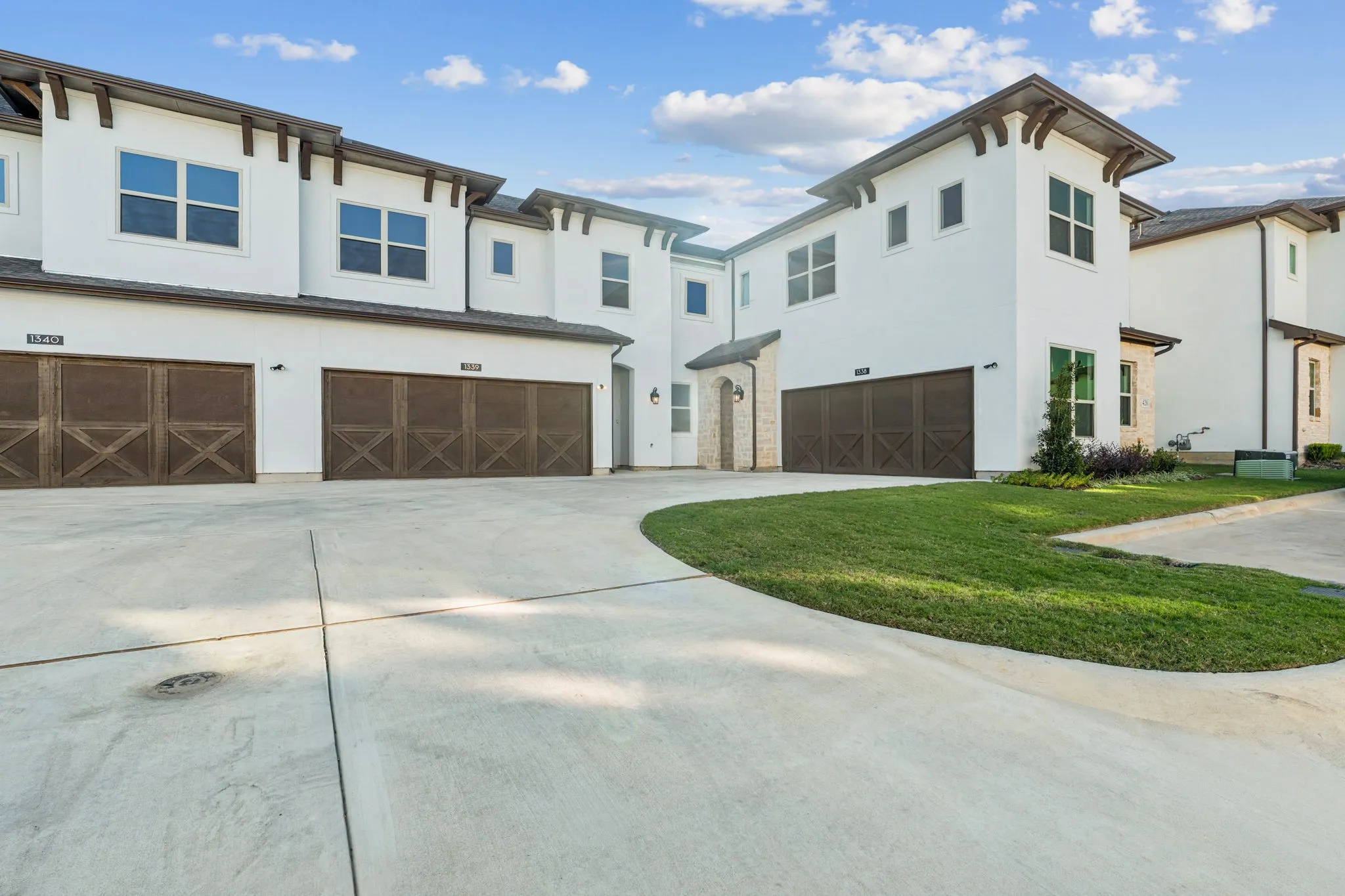 Shared driveway.