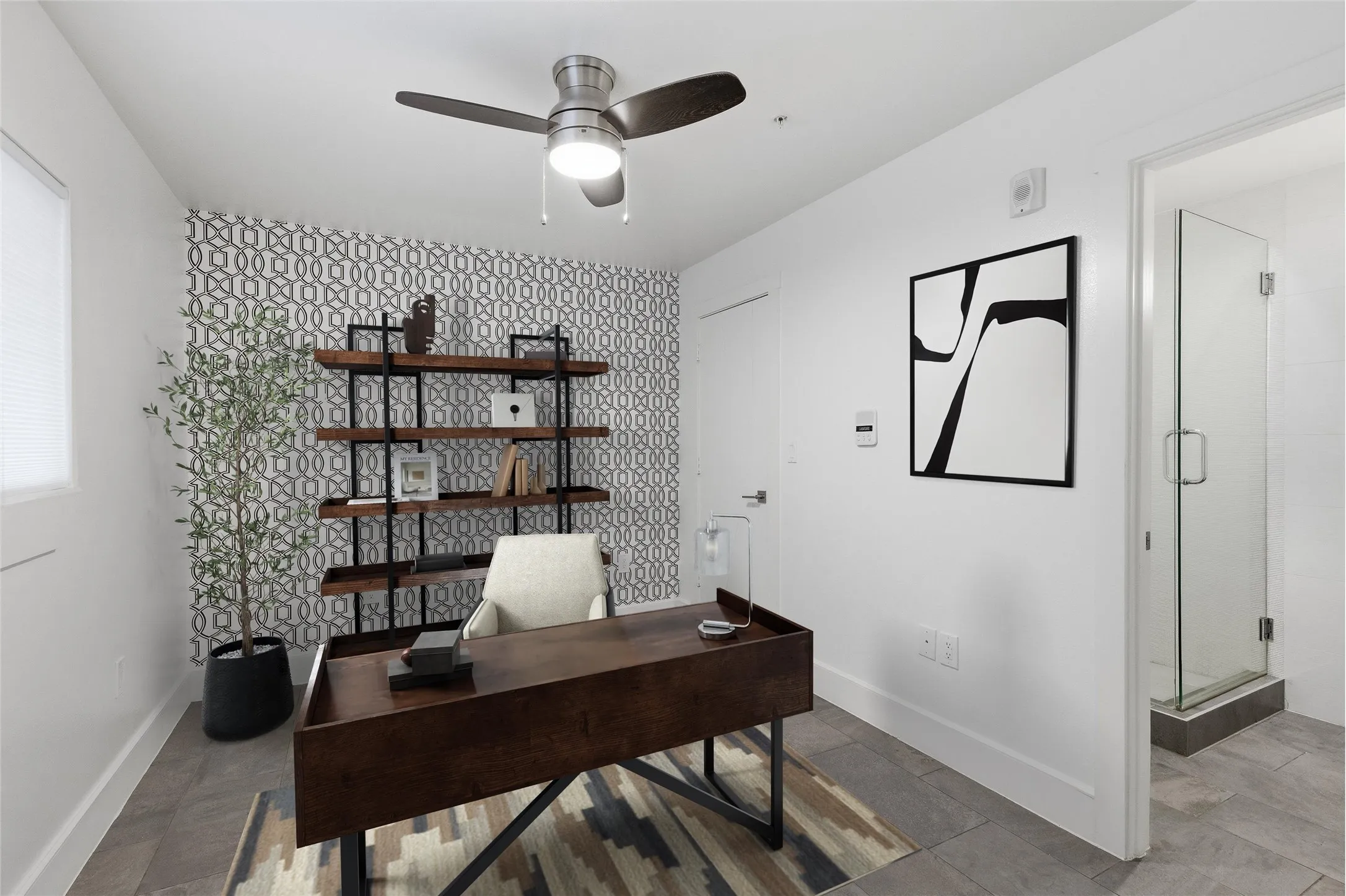 Virtually staged office