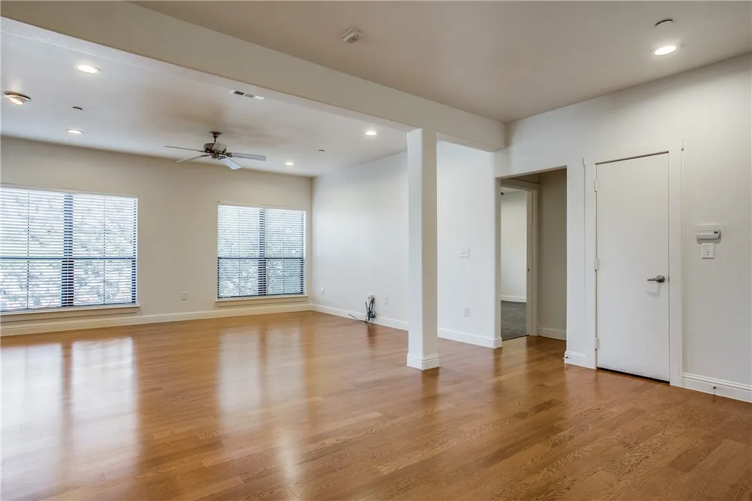 Light abounds in this spacious condo