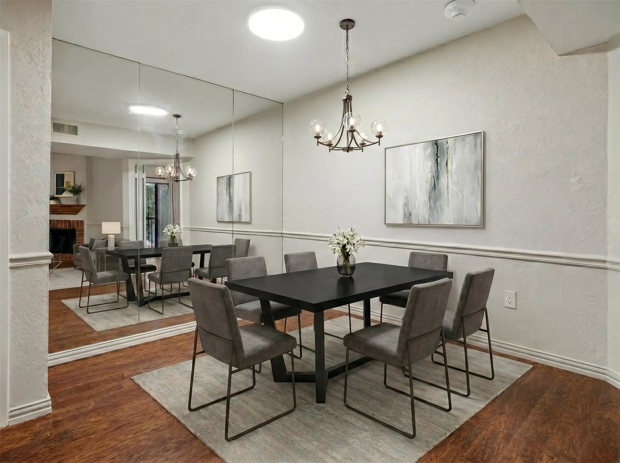 Virtually Staged Dining Area