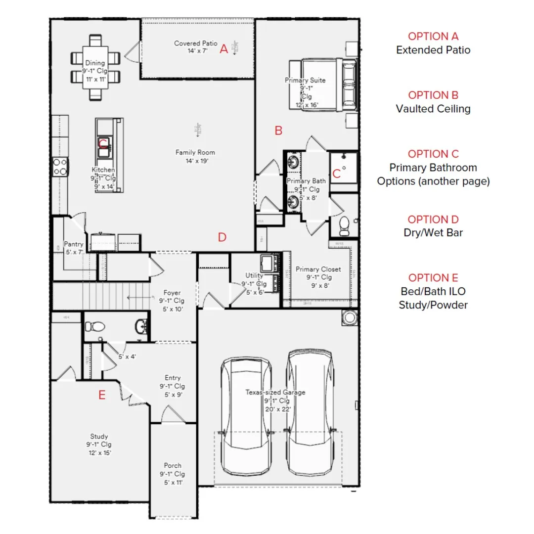 Grapevine Floorplan First Floor