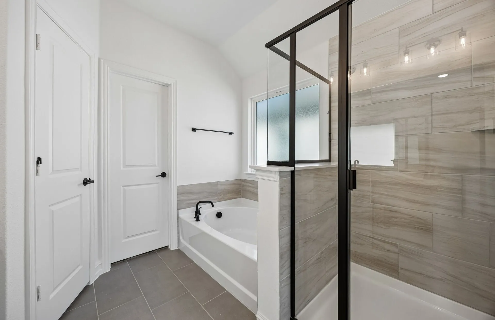 Separate tub and shower in primary bath