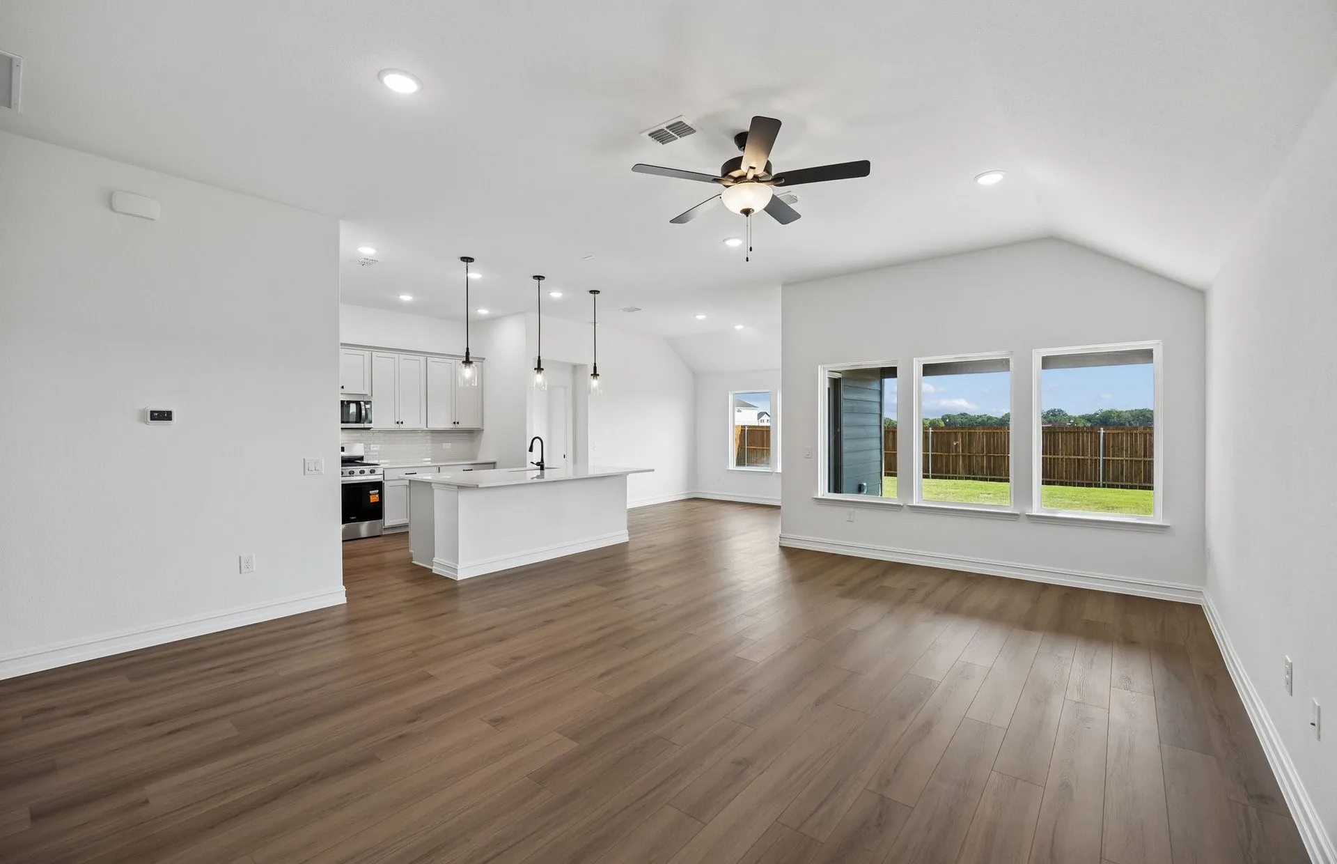 Open concept plan throughout home