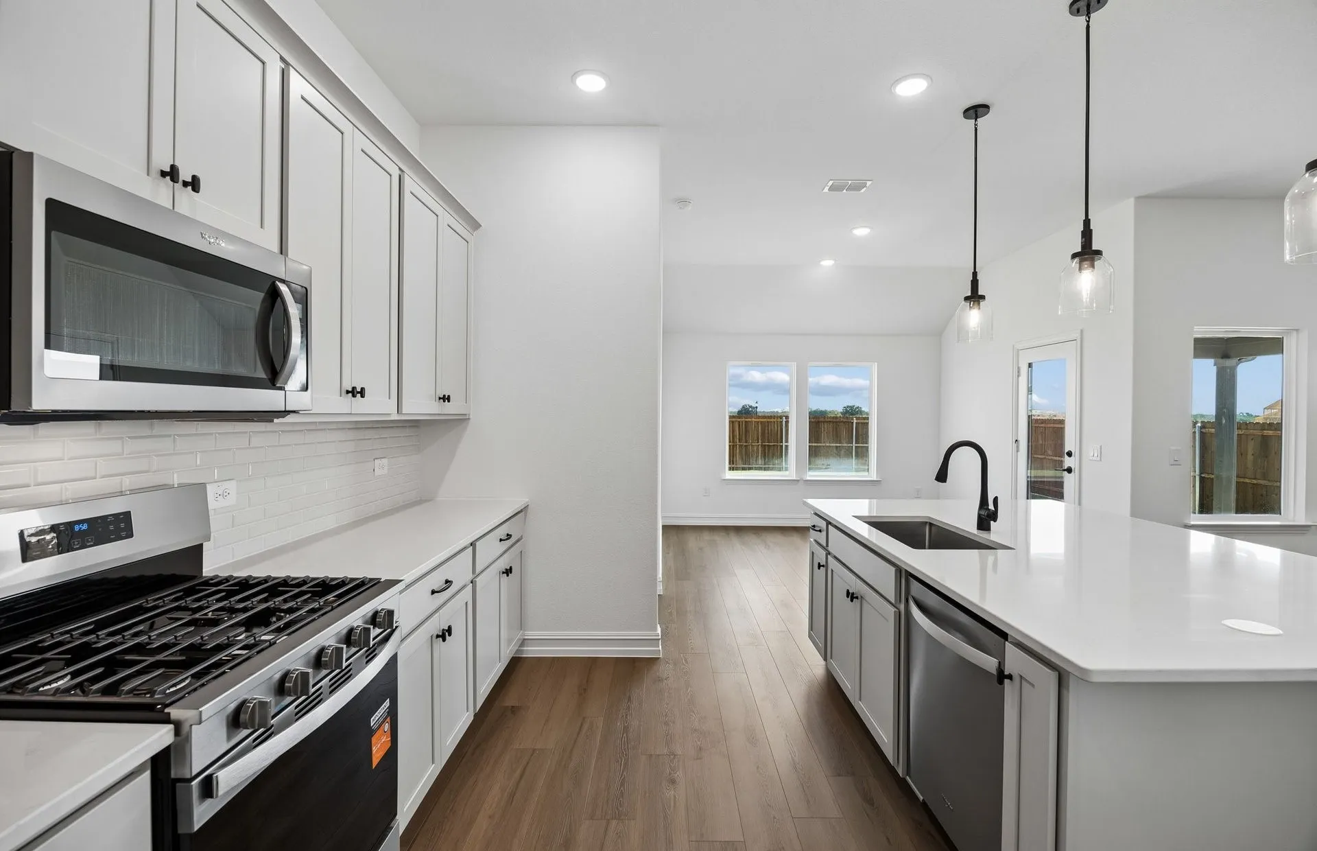 Abundant cabinet space available in kitchen