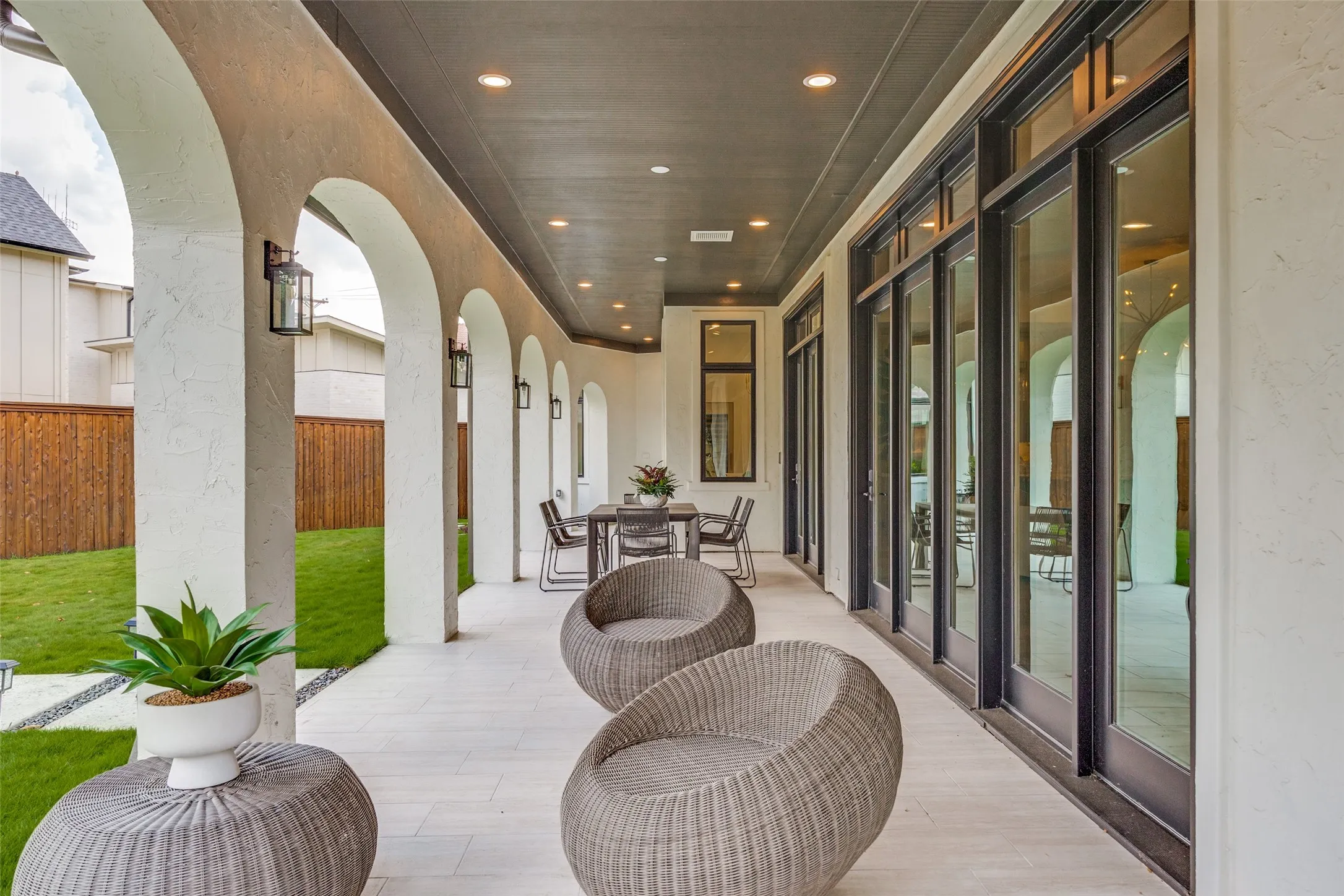 Another view of the patio