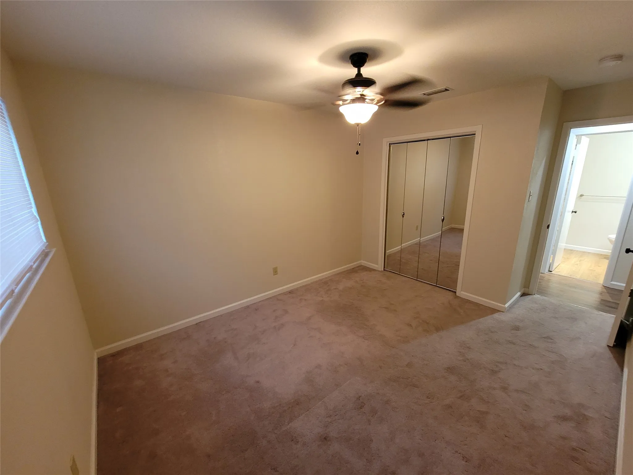 Bedroom #2 with ceiling fan