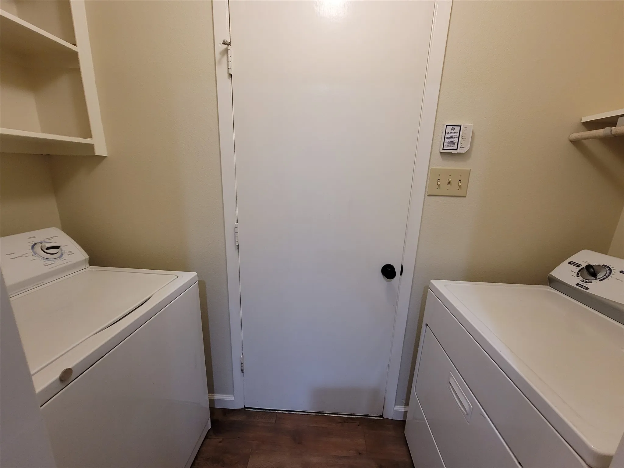 Including full size washer and dryer