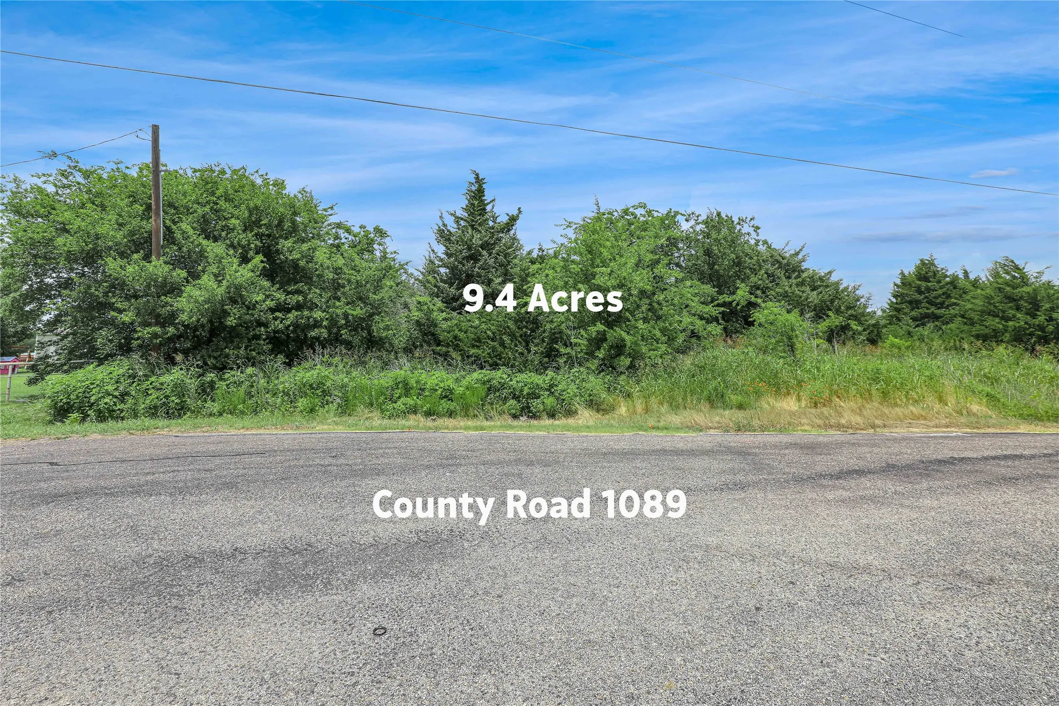 9.4-acre lot featuring mature trees and natural vegetation