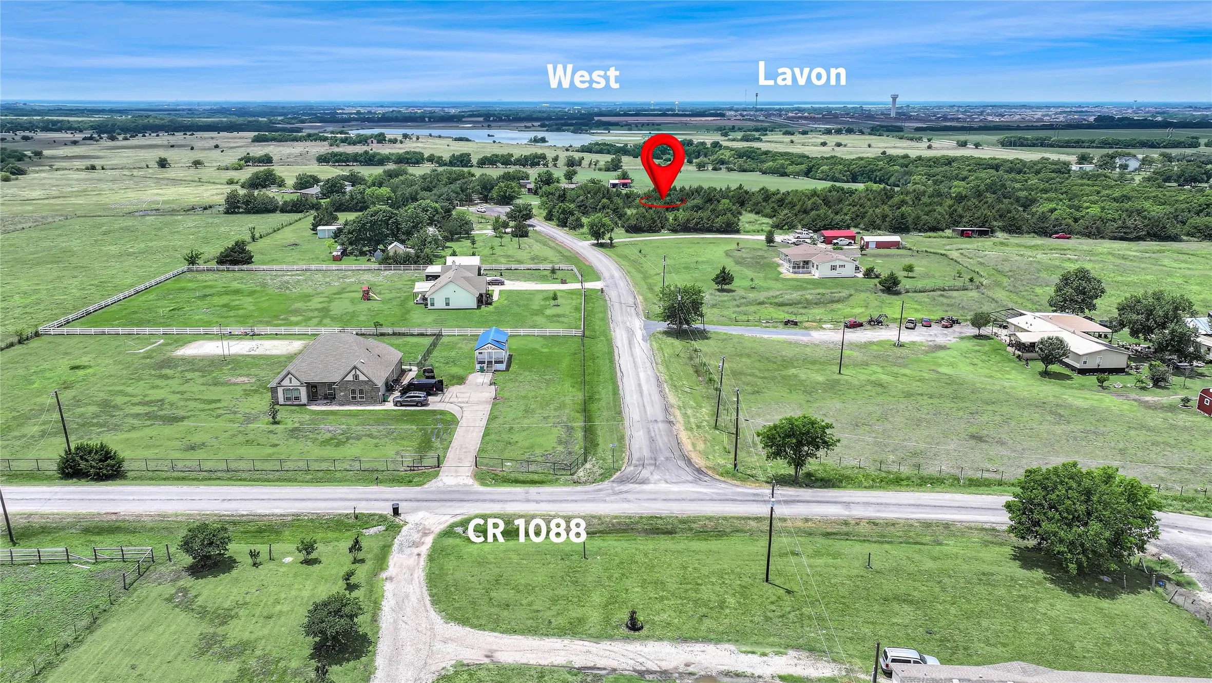 Aerial perspective showcasing expansive green landscape