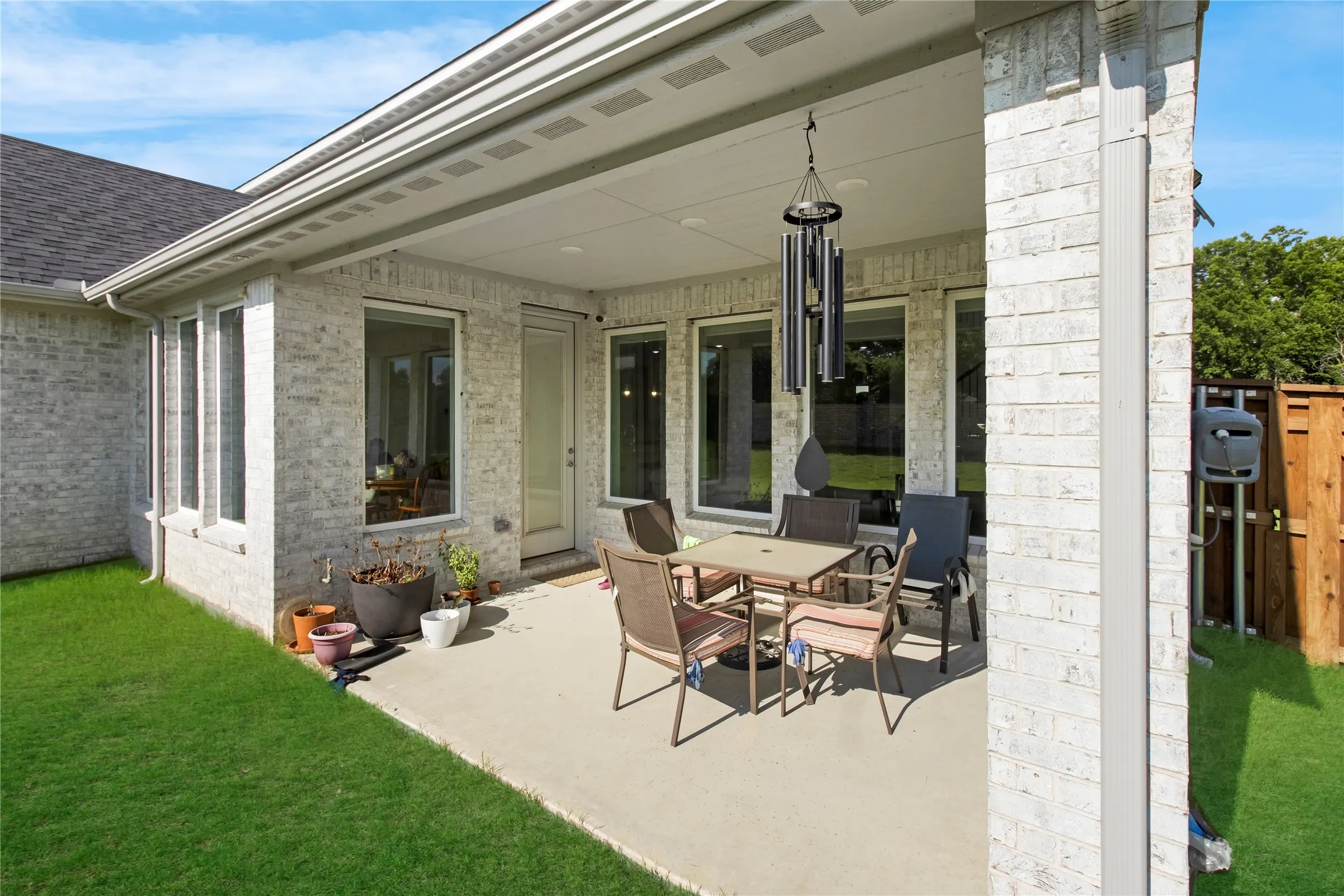 Covered back patio